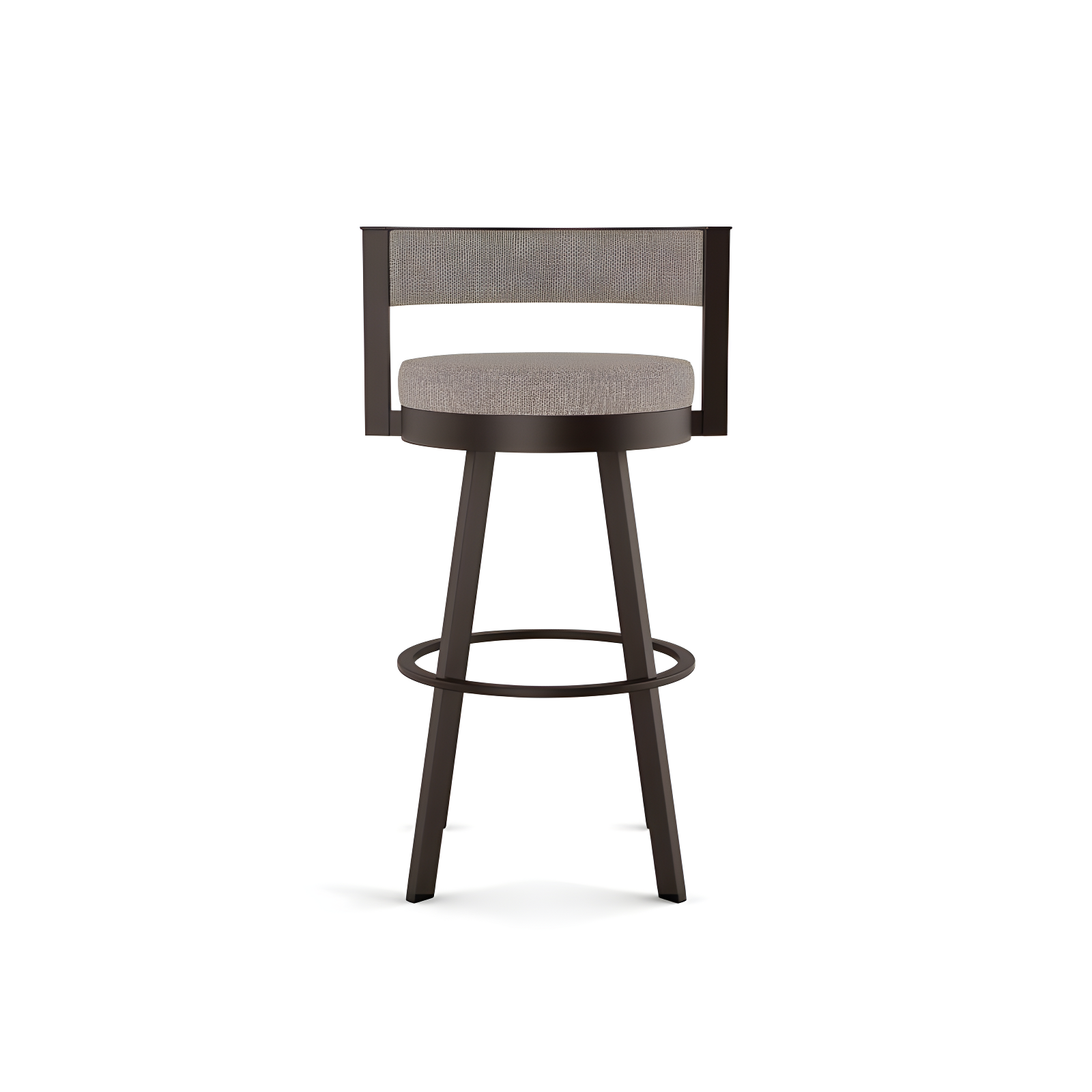 26" Browser Swivel Counter Height Barstool with Upholstered Seat - Amisco