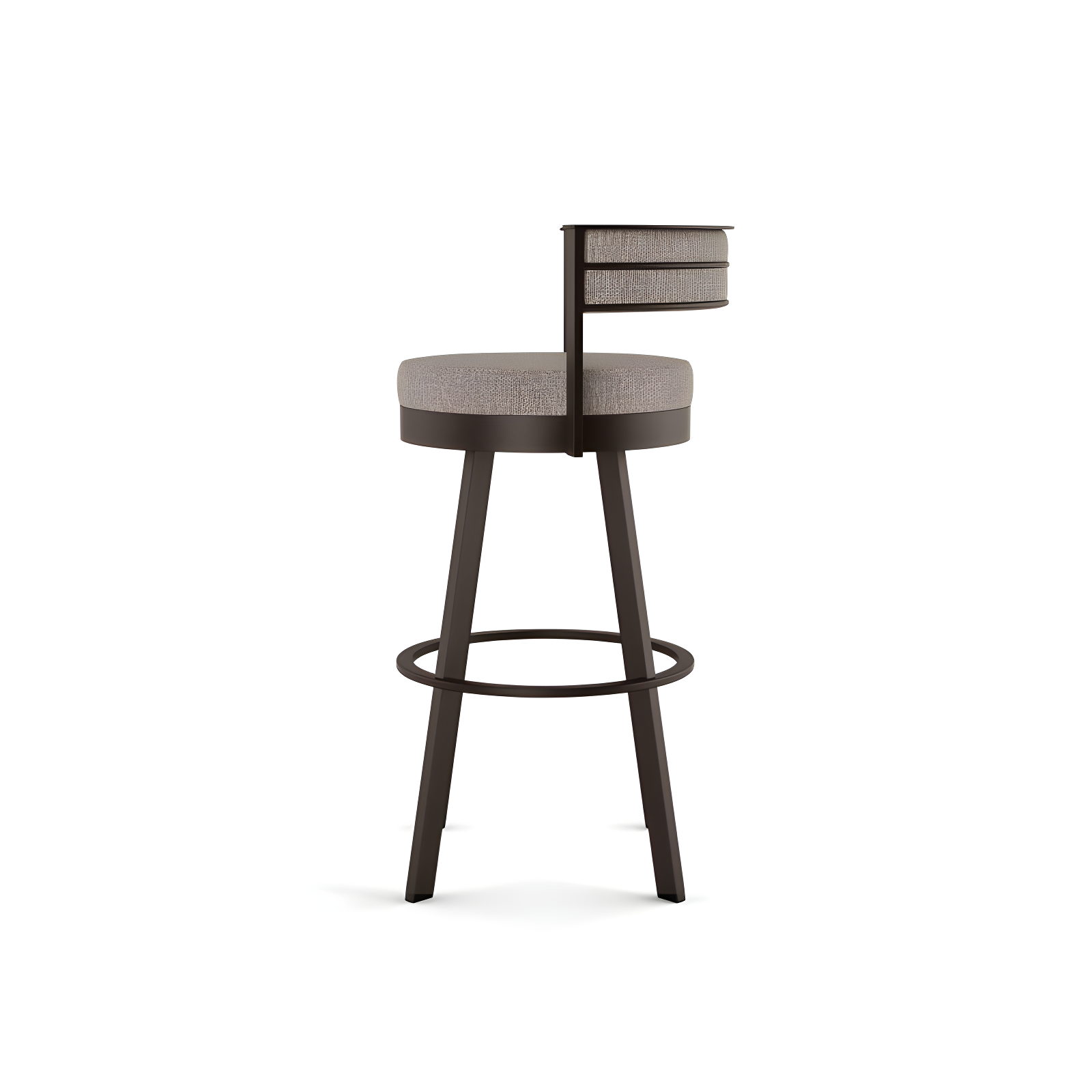 26" Browser Swivel Counter Height Barstool with Upholstered Seat - Amisco