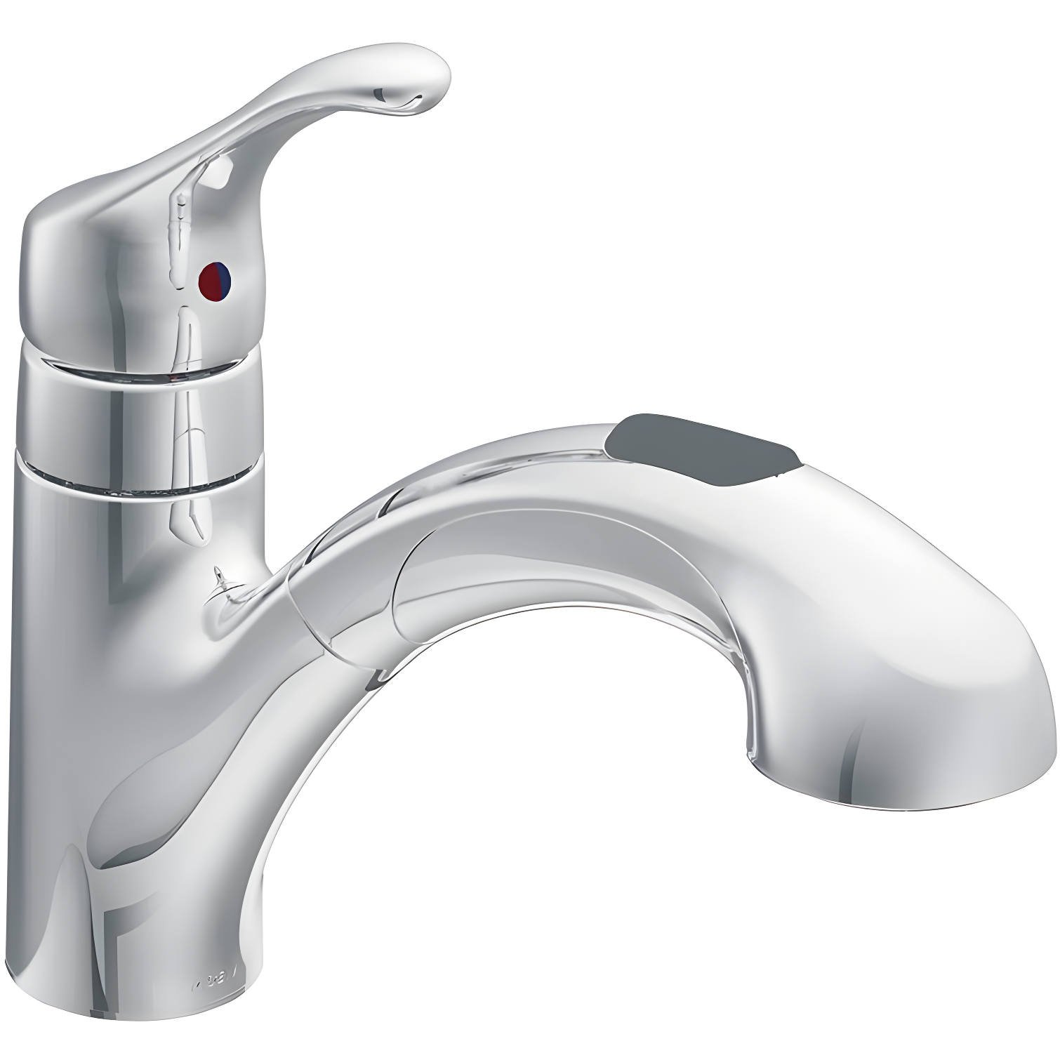 MOEN Renzo Spot Resist Stainless 9 in. H Pull Out Sprayer Kitchen Faucet with 360° Spout Swivel and PowerClean
