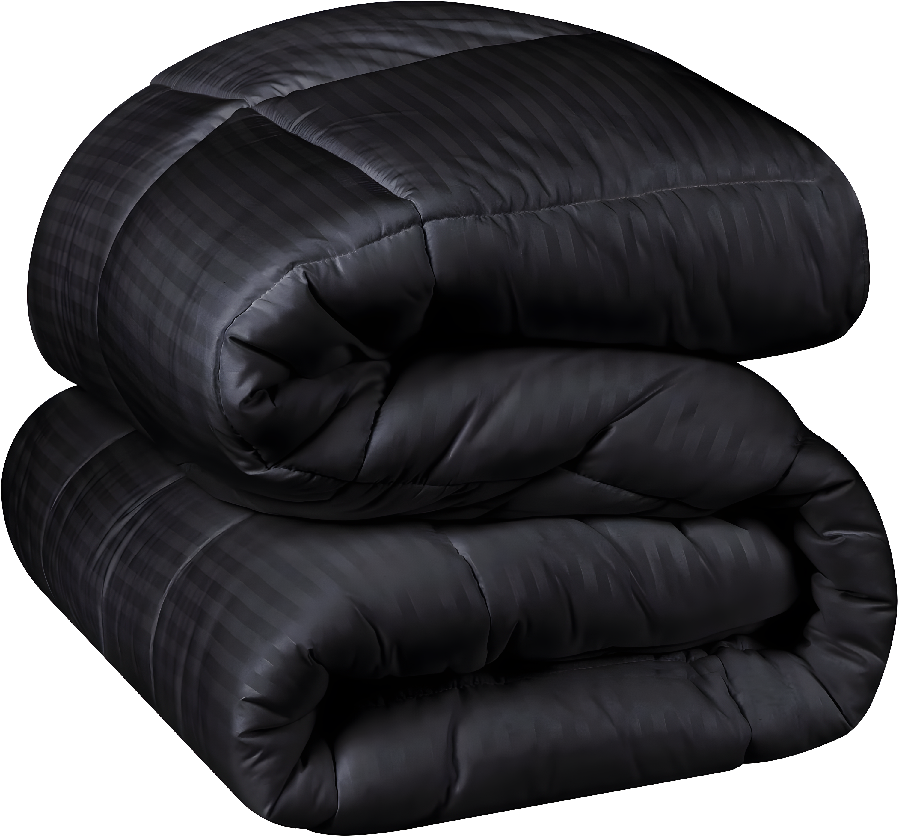 Superior Striped Down Alternative Comforter, Twin/ Twin XL, Black