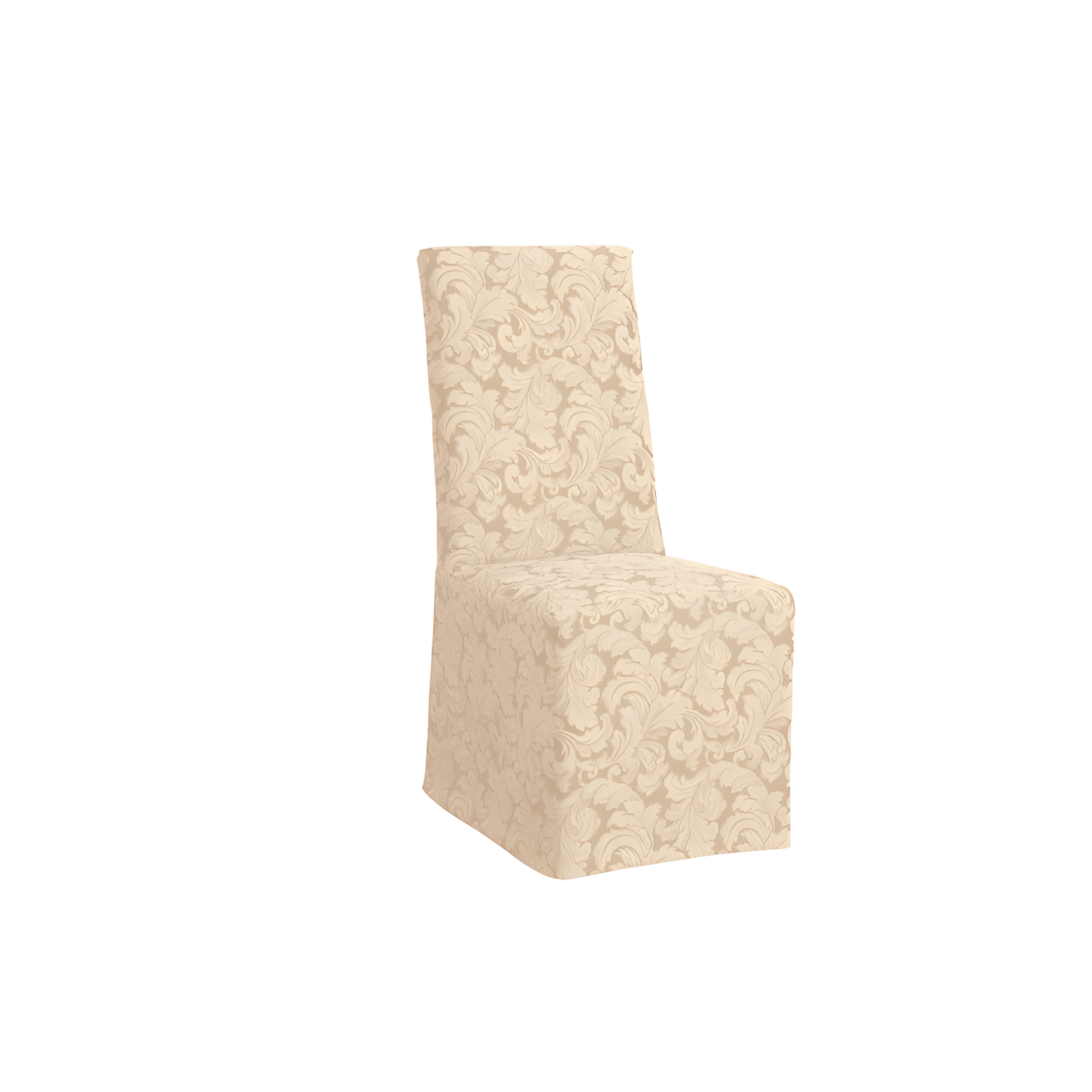 Scroll Classic Box Cushion Dining Chair Slipcover