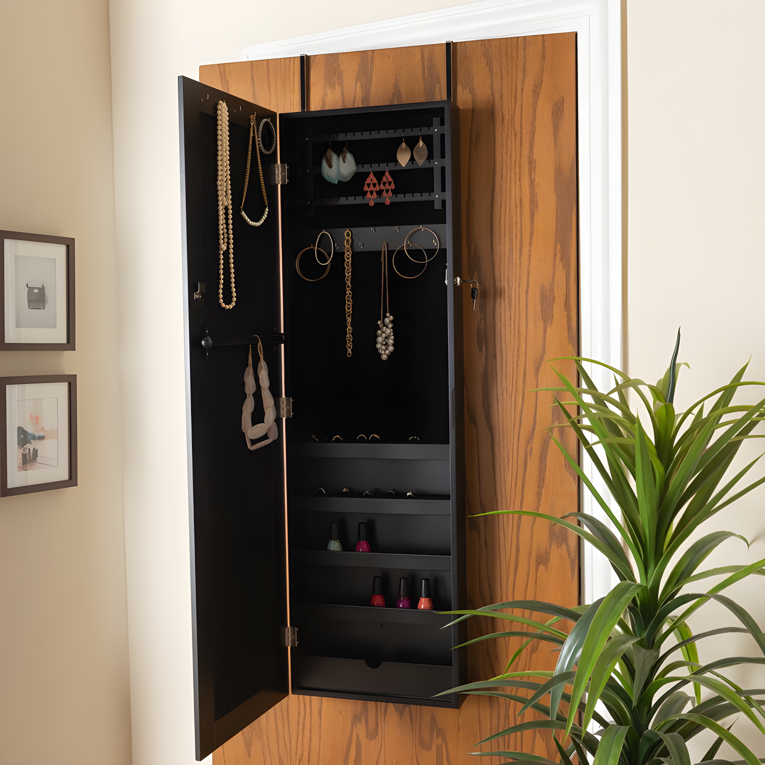 14.2'' Wide Jewelry Armoire