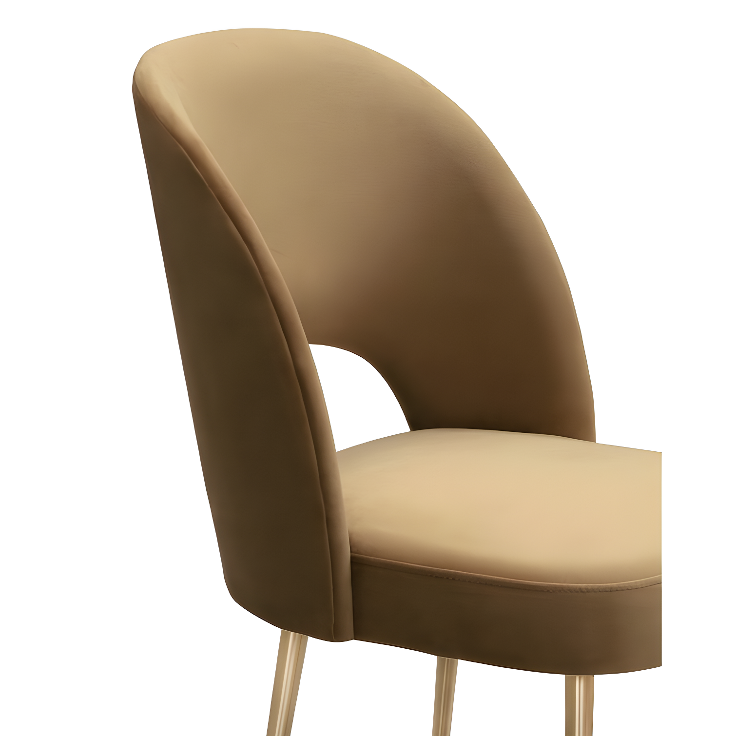 Swell Velvet Metal Side Chair