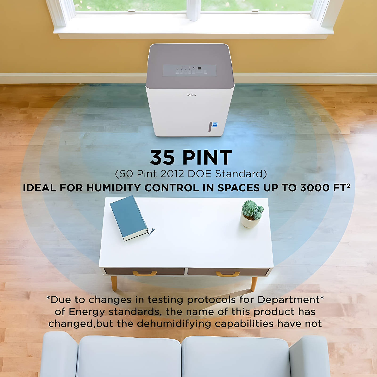 Ivation Ivation 50 Pints Tower Dehumidifier for Rooms up to 4500 Cubic Feet