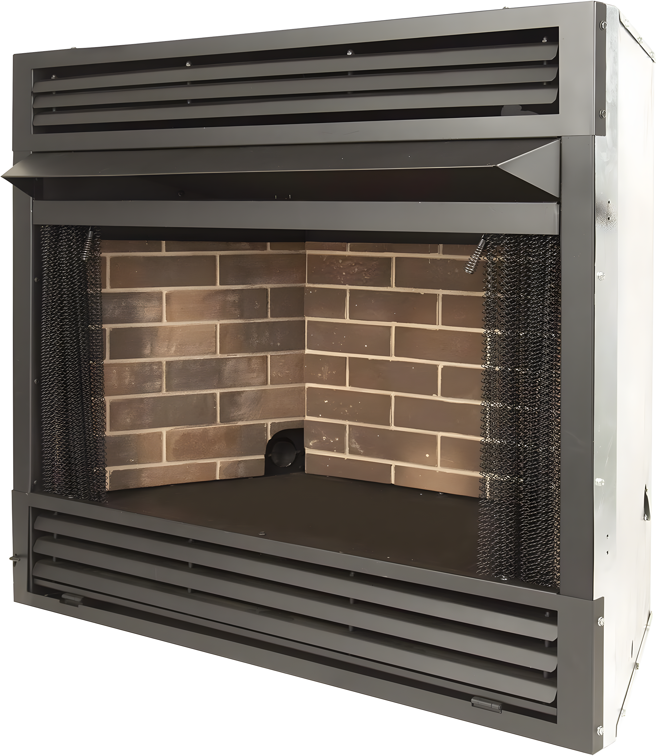 Black 32-Inch Vent-Free Dual Fuel Fireplace Insert