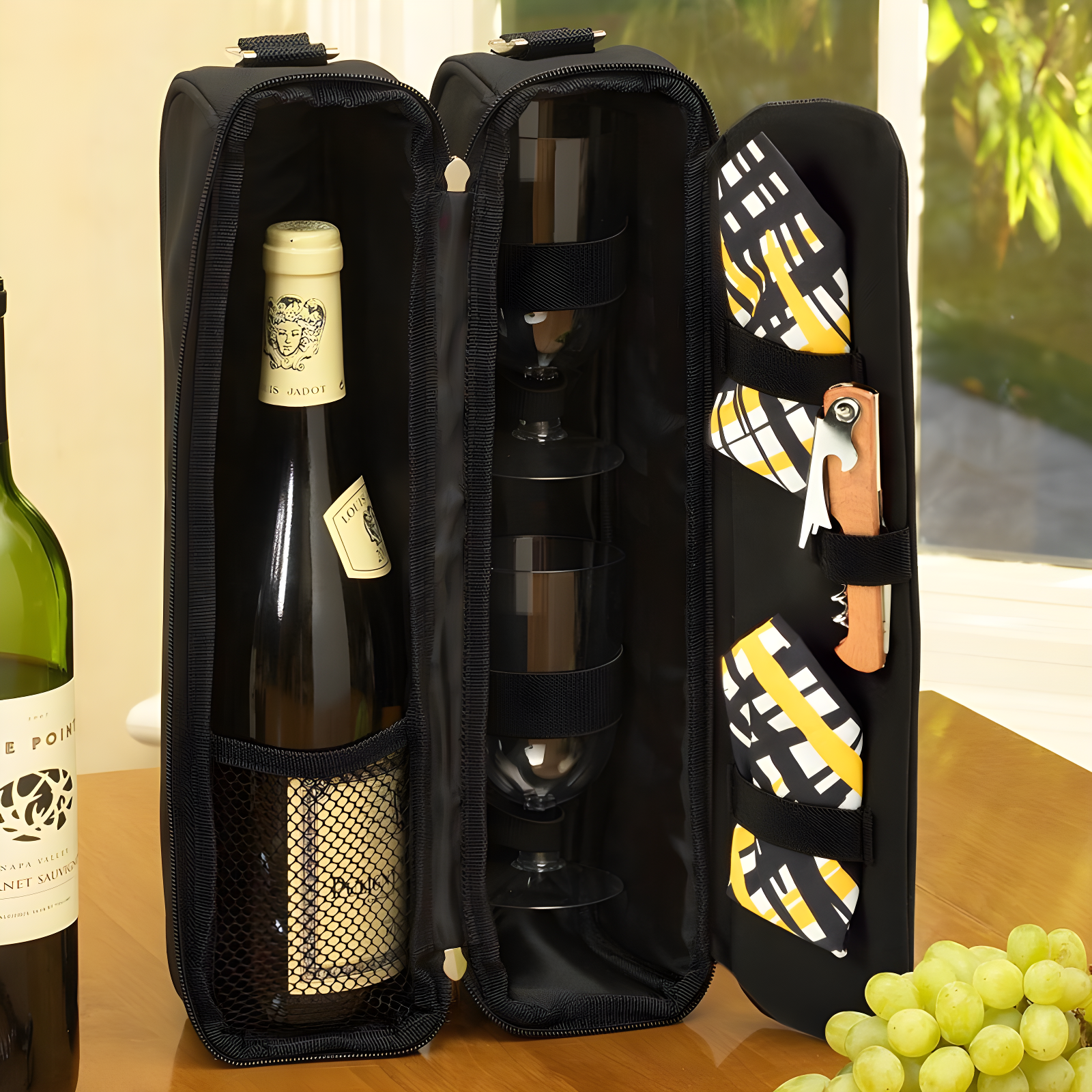 Picnic at Ascot Paris Sunset Wine Carrier