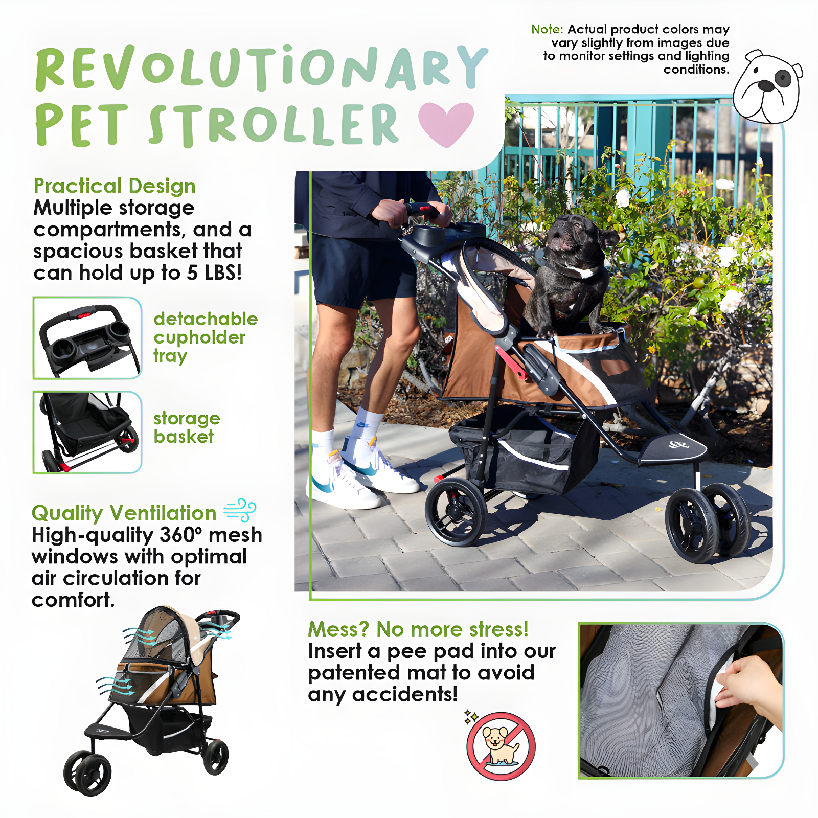 Petique Revolutionary Pet Stroller