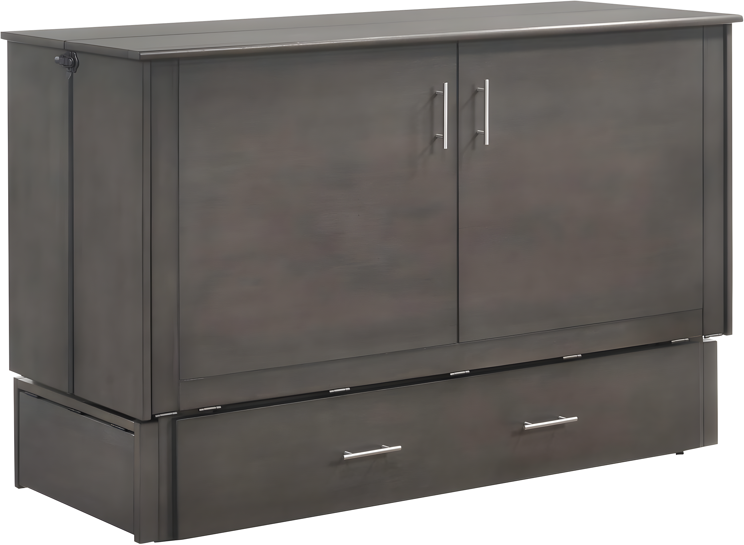 Sagebrush Queen Size Murphy Bed Cabinet with Storage