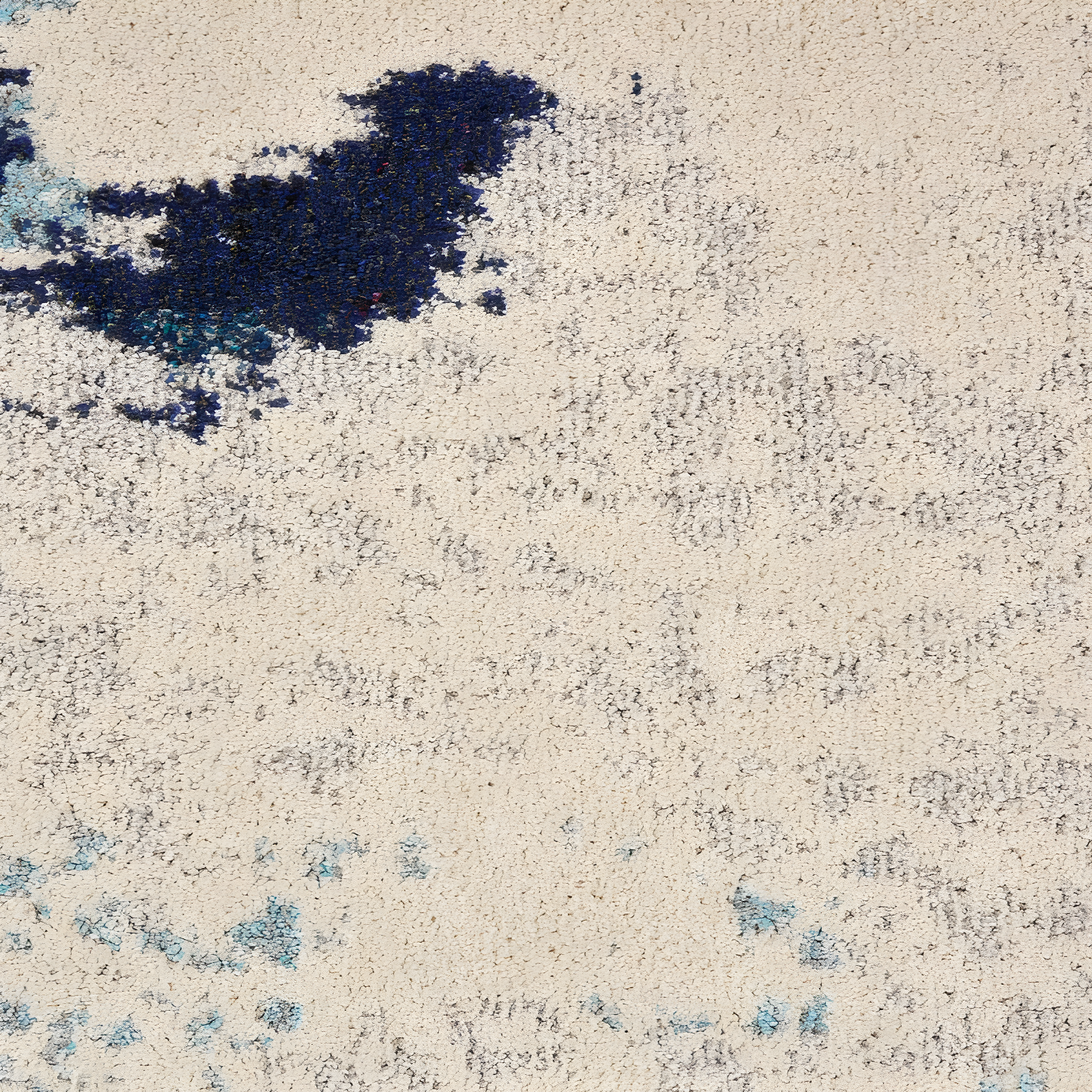 Nourison Celestial CES02 Ivory/Teal Blue Area Rug 7'10" x 10'6"