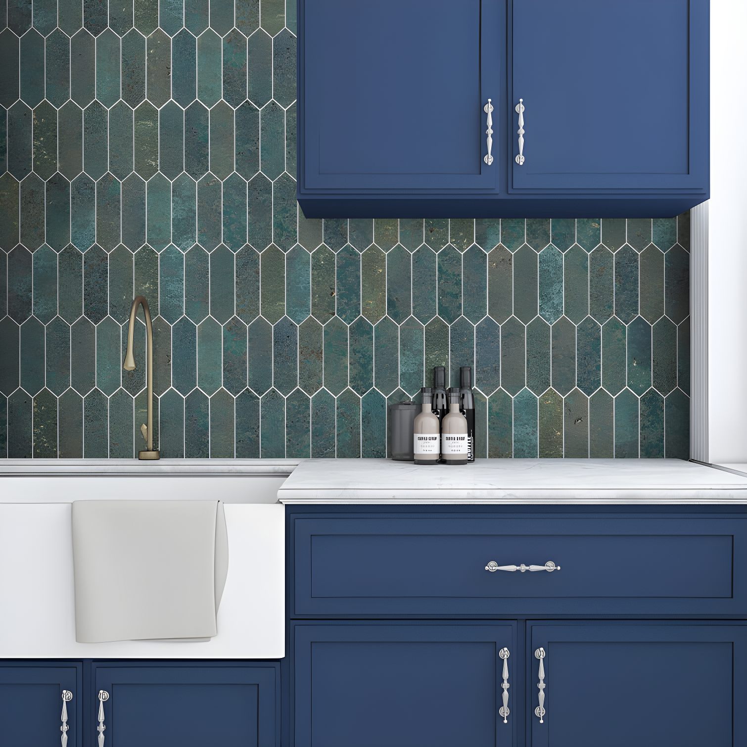 12" x 11.22" Stone Composite Peel & Stick Mosaic Tile