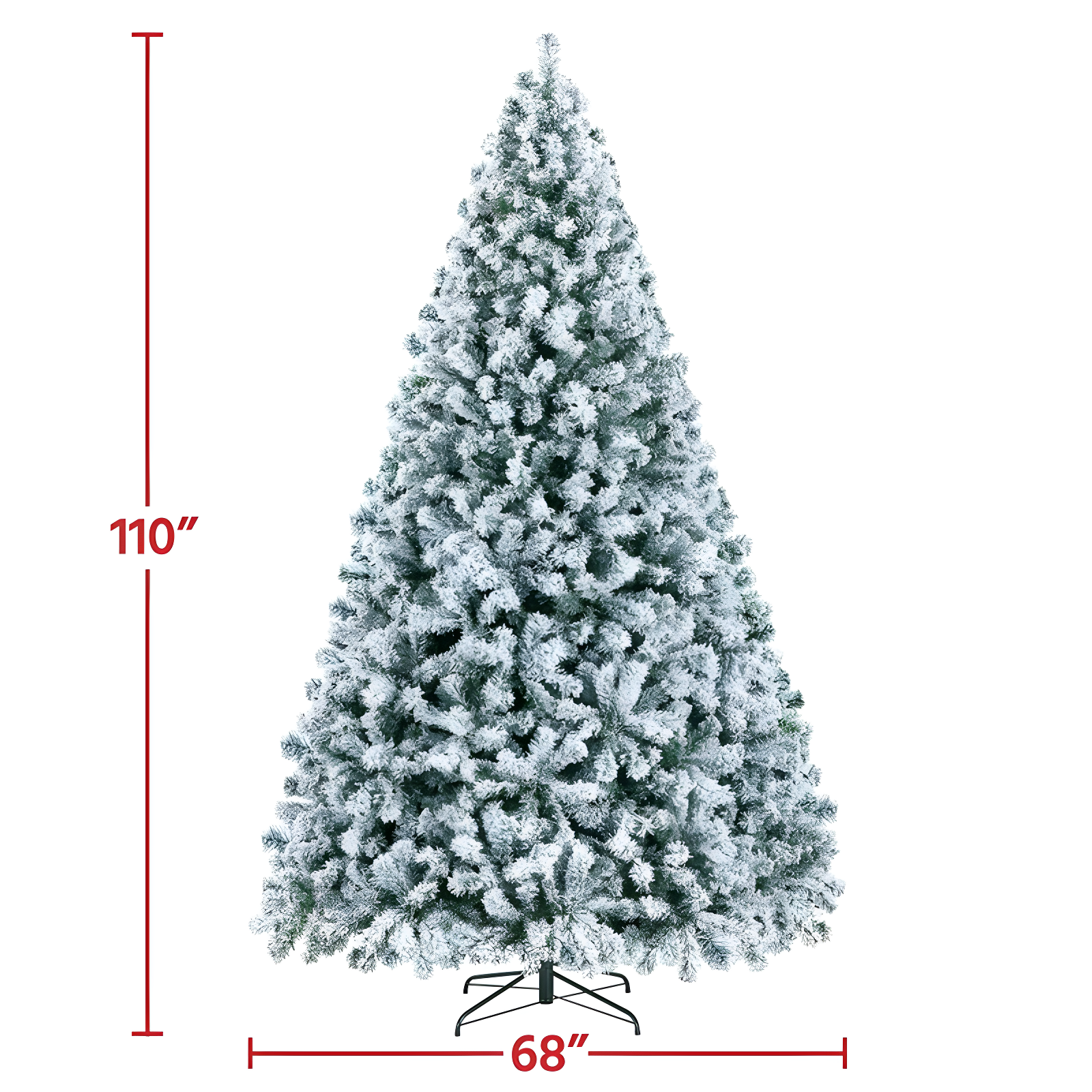Pre-lit Flocked Artificial Christmas Tree