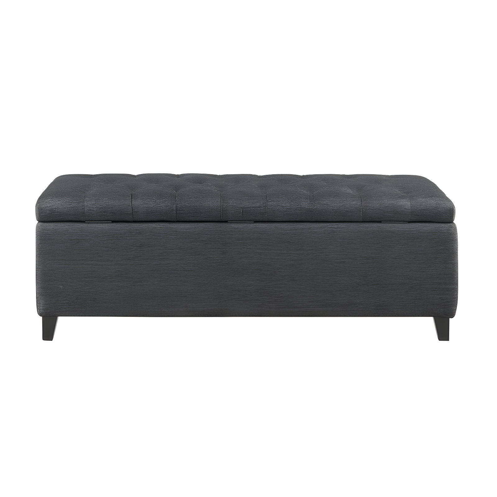 Selah Tufted Top Storage Bench Charcoal - Madison Park
