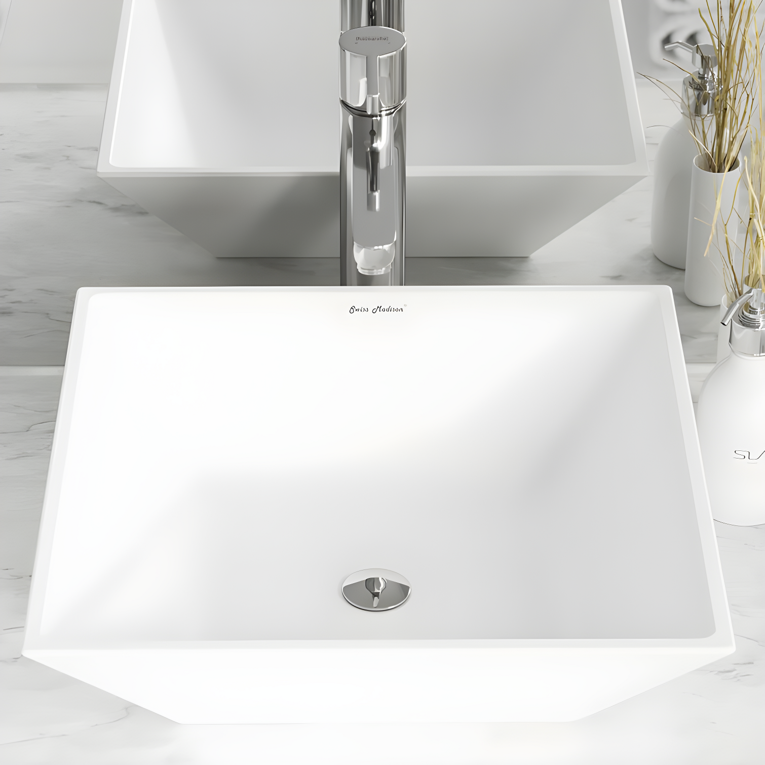 St. Tropez Square Ceramic Vessel Sink