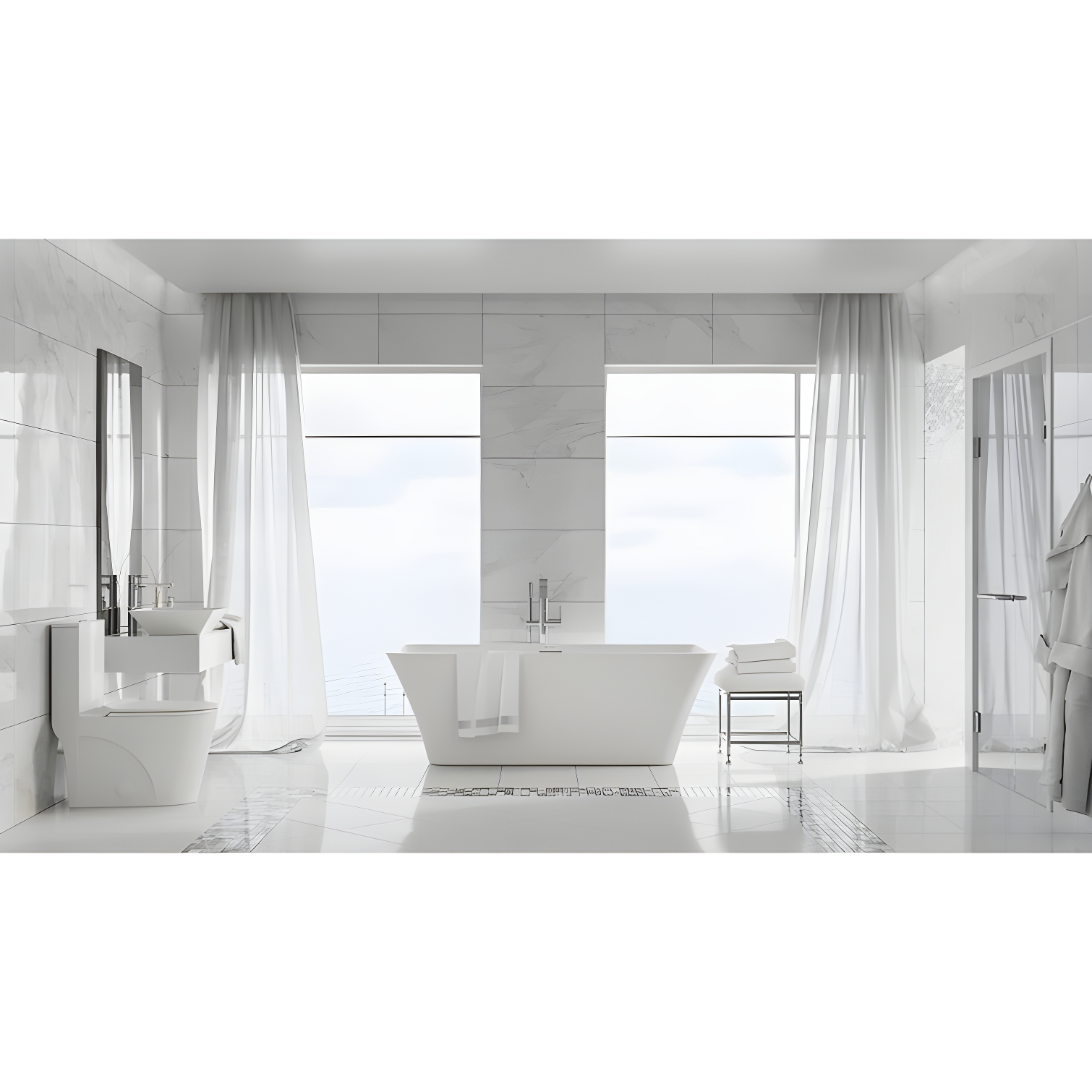 St. Tropez Square Ceramic Vessel Sink