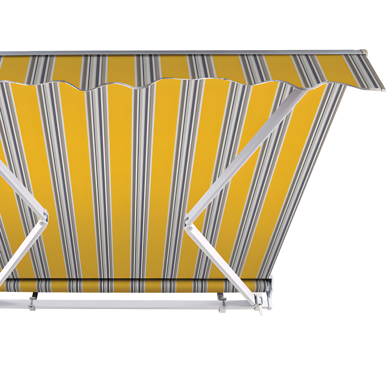 Advaning 10.5'' Fabric, Metal Cover Retractable Patio Awning