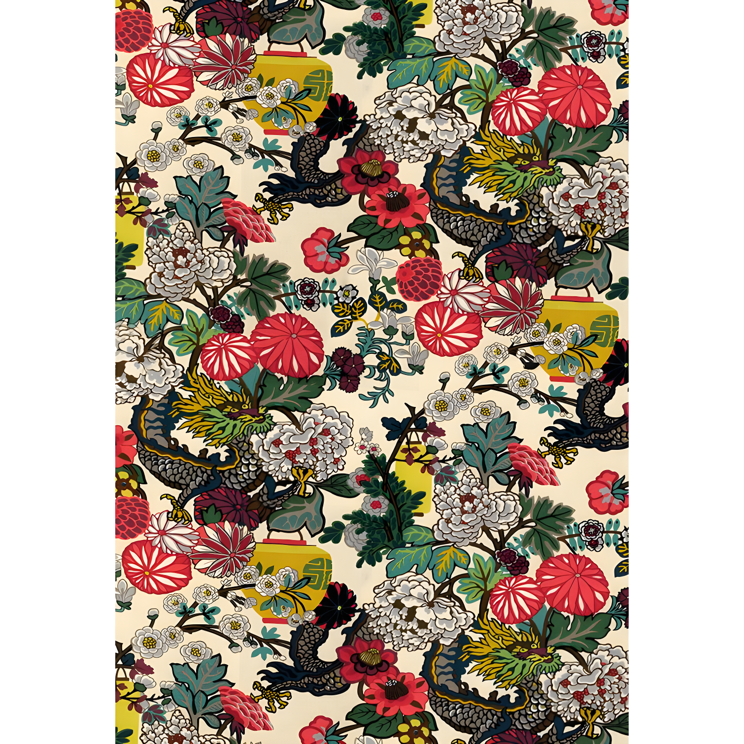 Chiang Mai Dragon Fabric