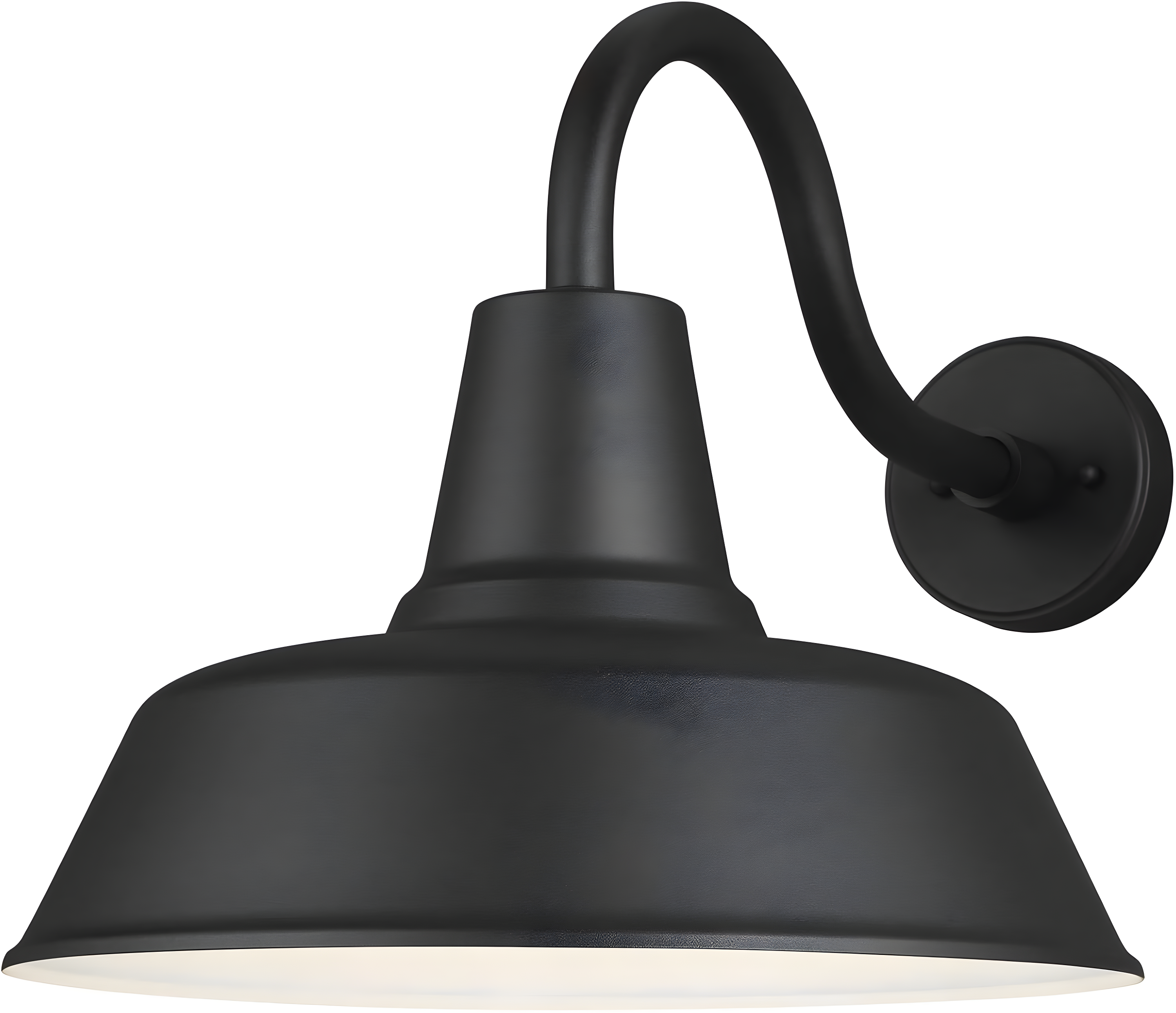 Fisher Outdoor Sconce - Black / 16" Dia