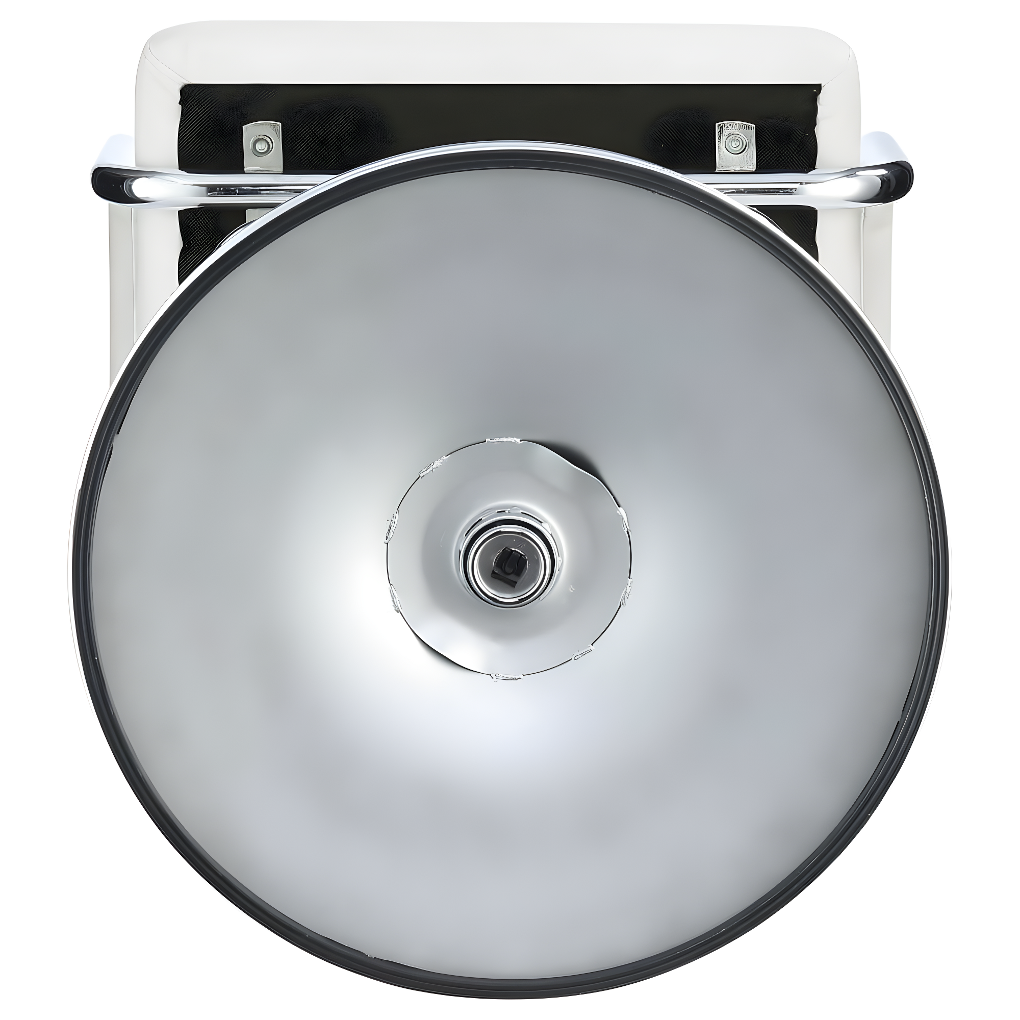 Coaster Modern Faux Leather Adjustable Height Bar Stool in White