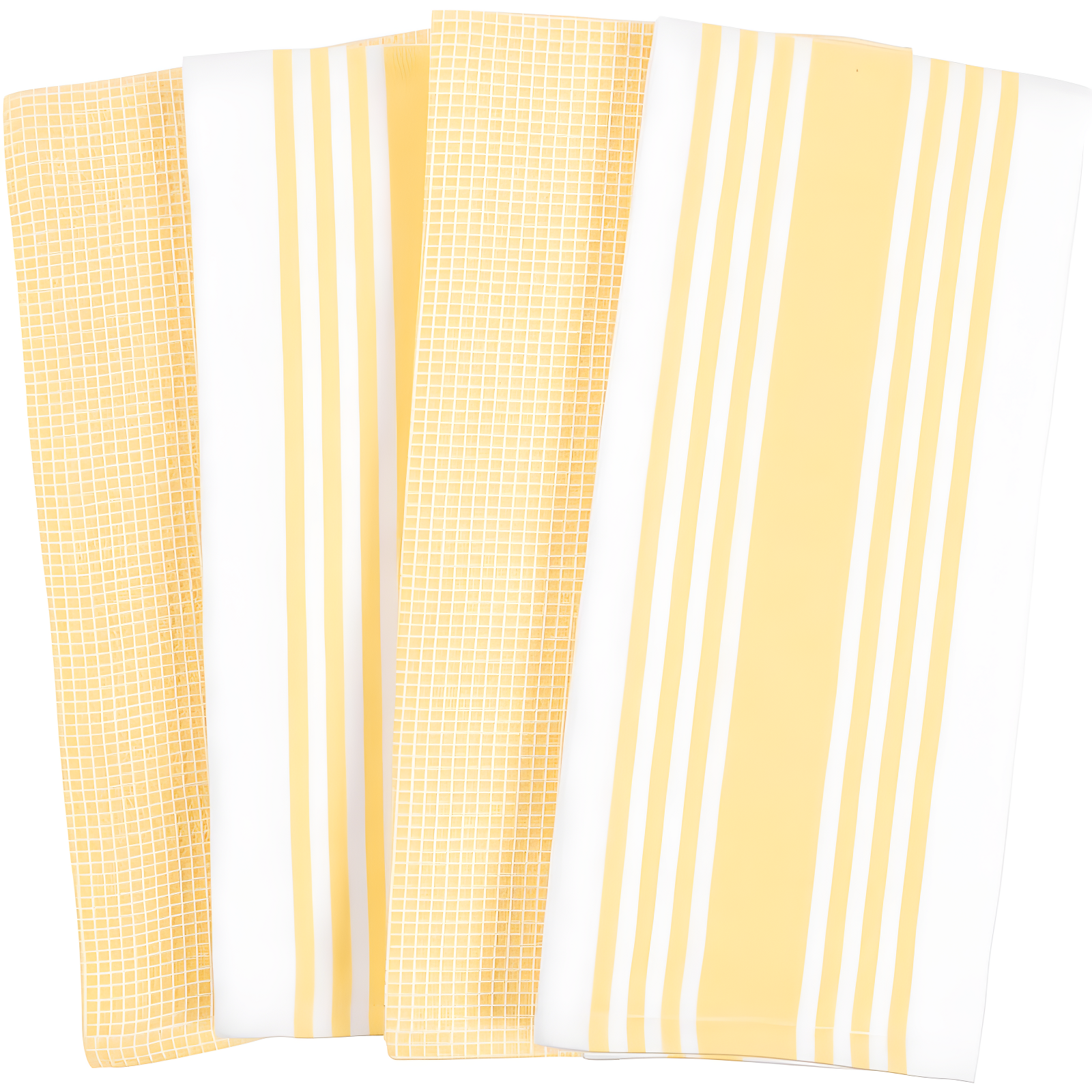 KAF Home Madison Set of 4 Absorbent, Durable and Soft Kitchen Towels | 18" x 28"  - Sunshine