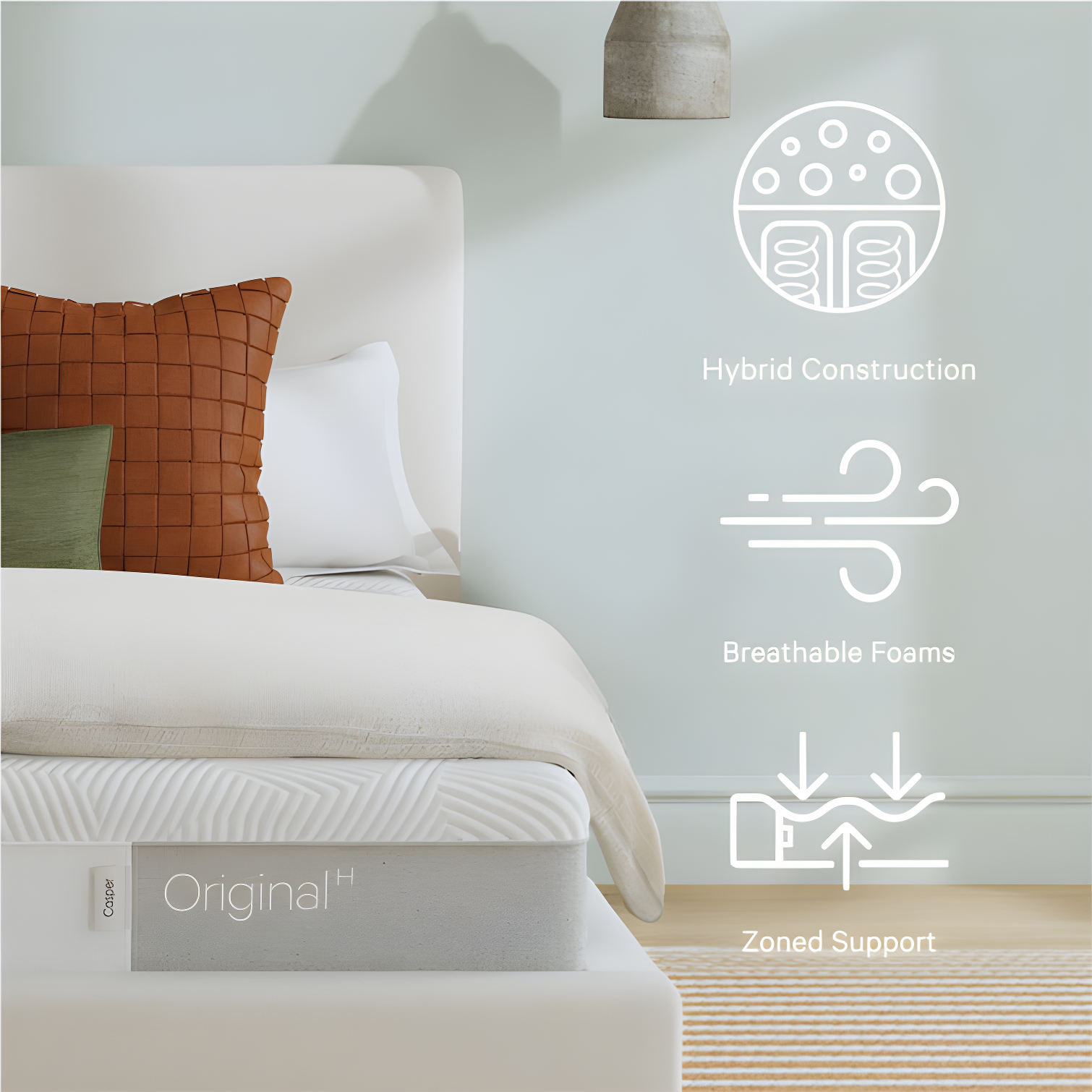 Casper Sleep Original Foam Hybrid 11" Medium Firm Memory Foam Mattress