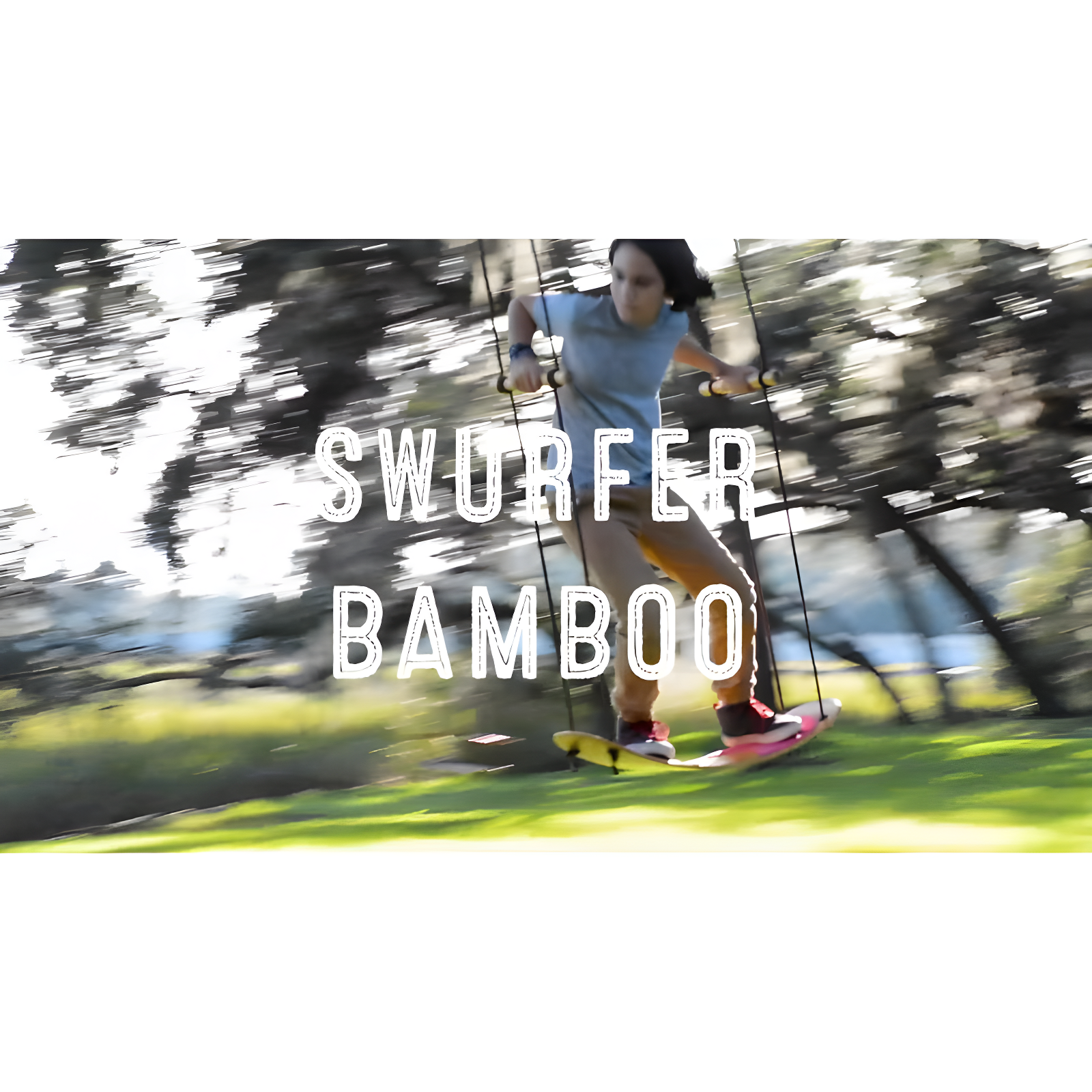 Flybar Swurfer The Original Surf Swing - Bamboo