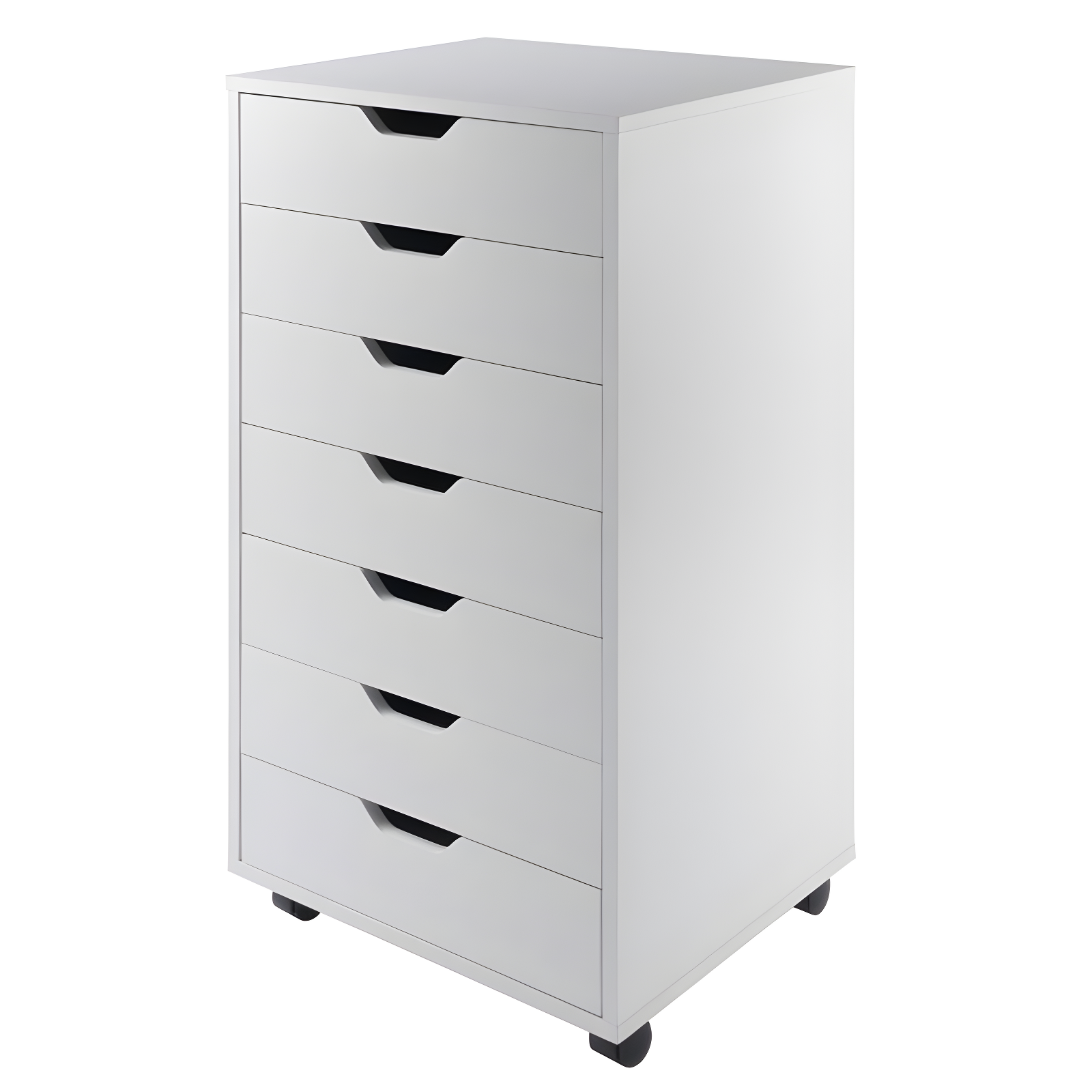 Halifax 7 Drawer Cabinet with Casters White - Winsome