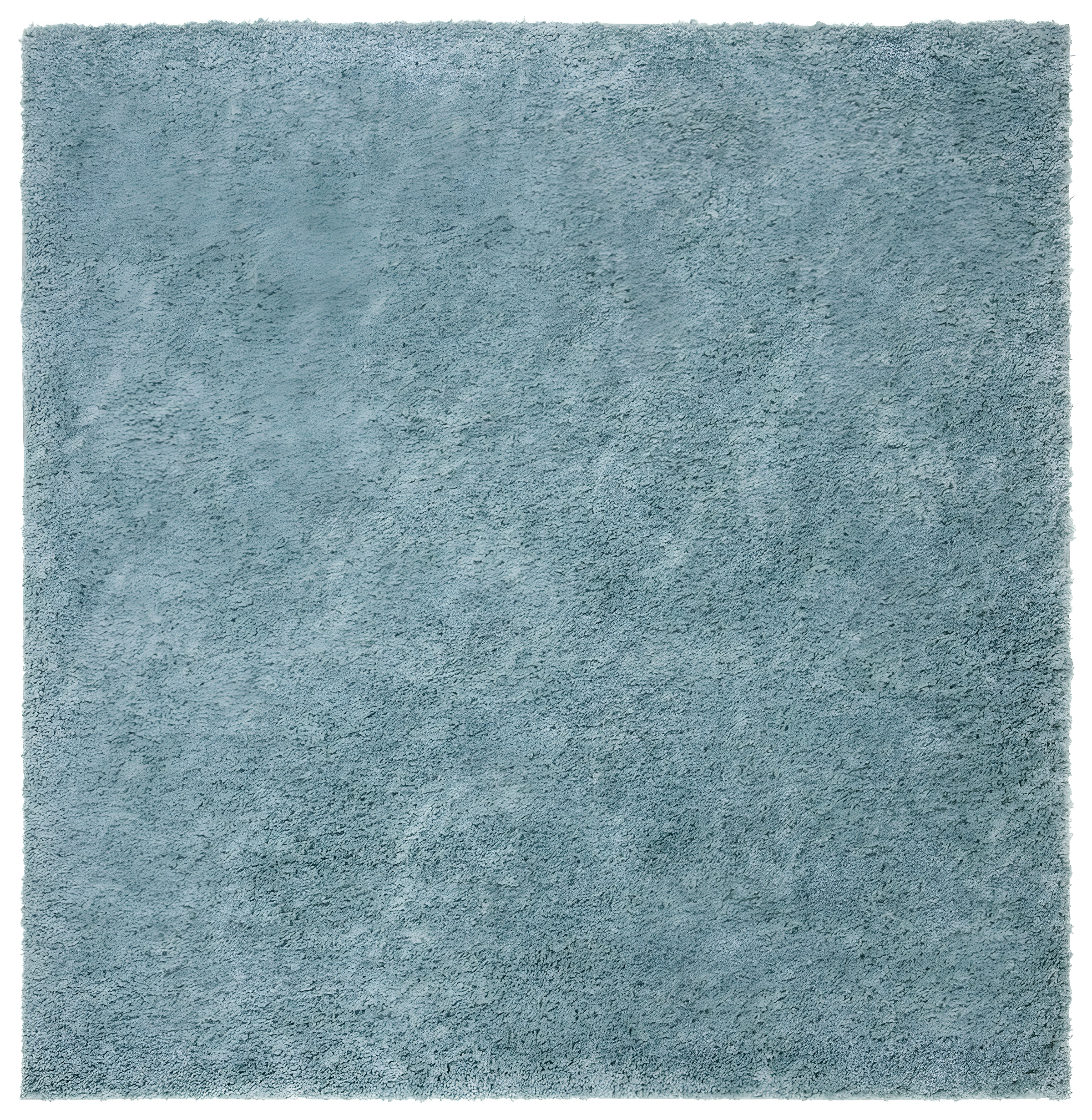 SAFAVIEH August Carlene Solid Plush Shag Area Rug, Aqua, 11' x 11' Square