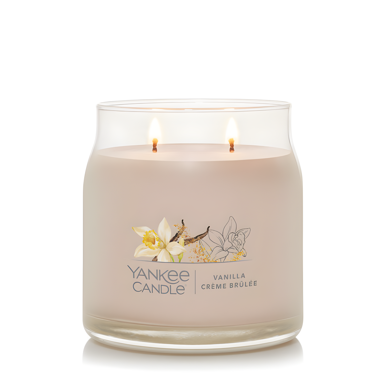 YANKEE CANDLE Signature Vanilla Crème Brulée Scented Candle