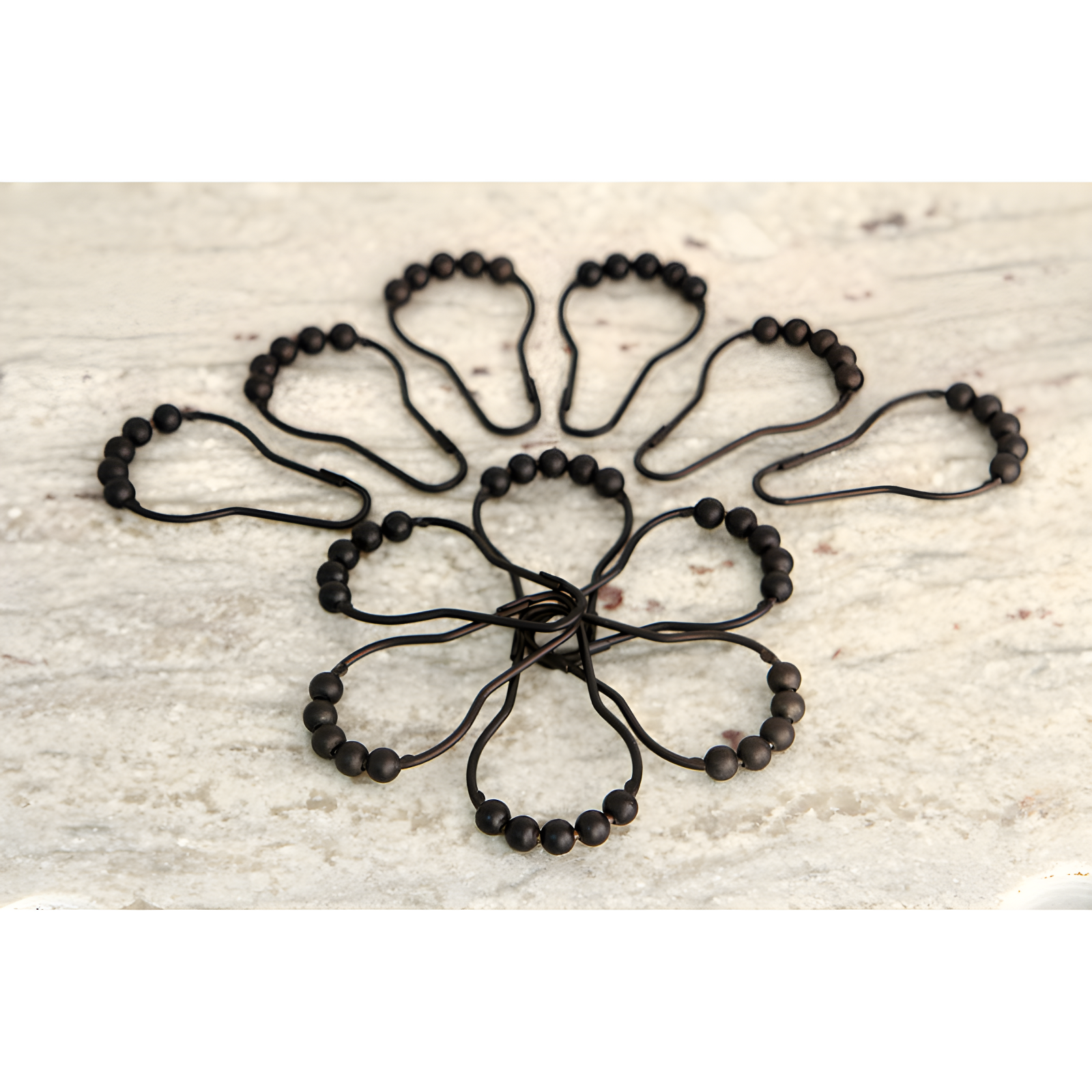 Kingston Brass Kingston Brass Edenscape Roller Ball Shower Curtain Rings (12 Pieces/Set) (Set of 12)