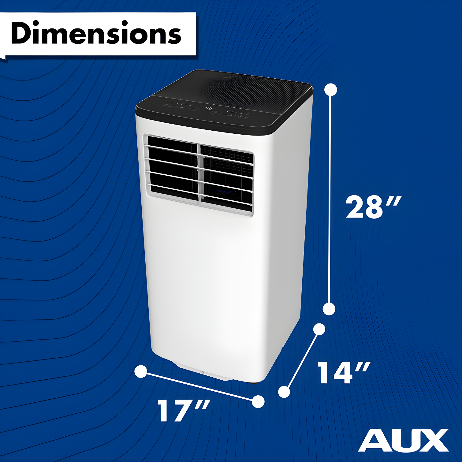 AUX 8000 BTU Portable Air Conditioner for 200 Square Feet