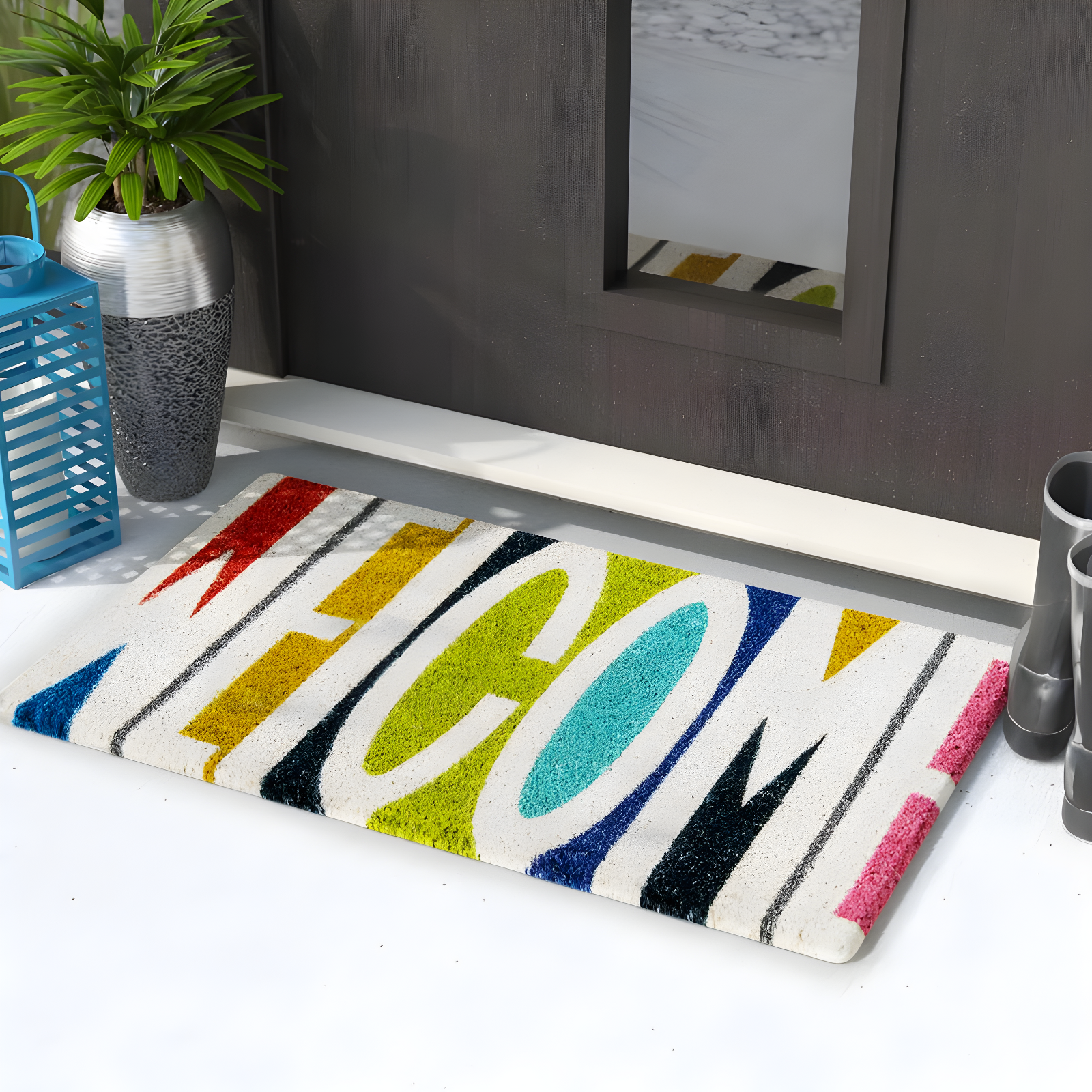 Aloha Non-Slip Outdoor Doormat