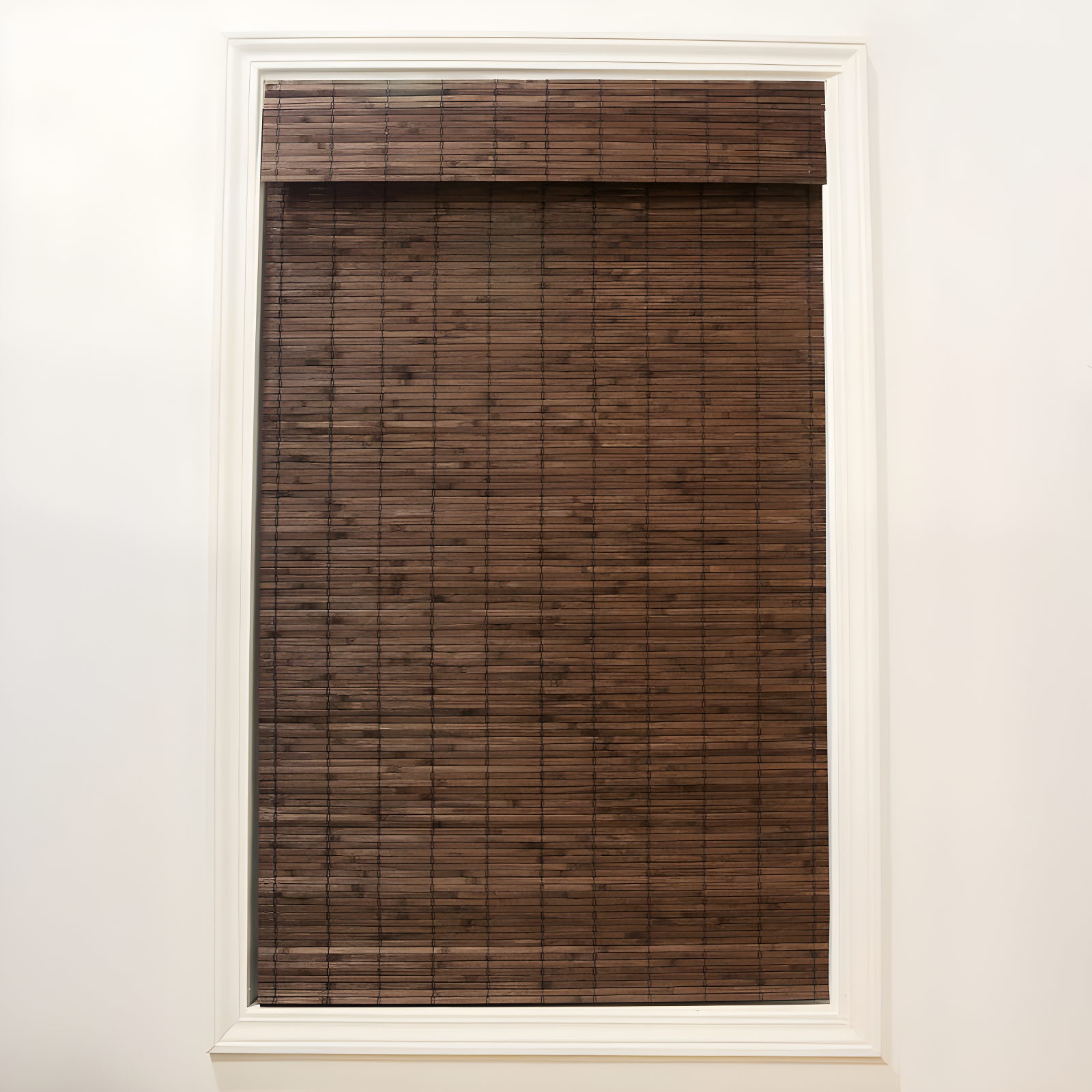 Radiance Brooklyn 36-in Cordless Cocoa Bamboo Roman Shade