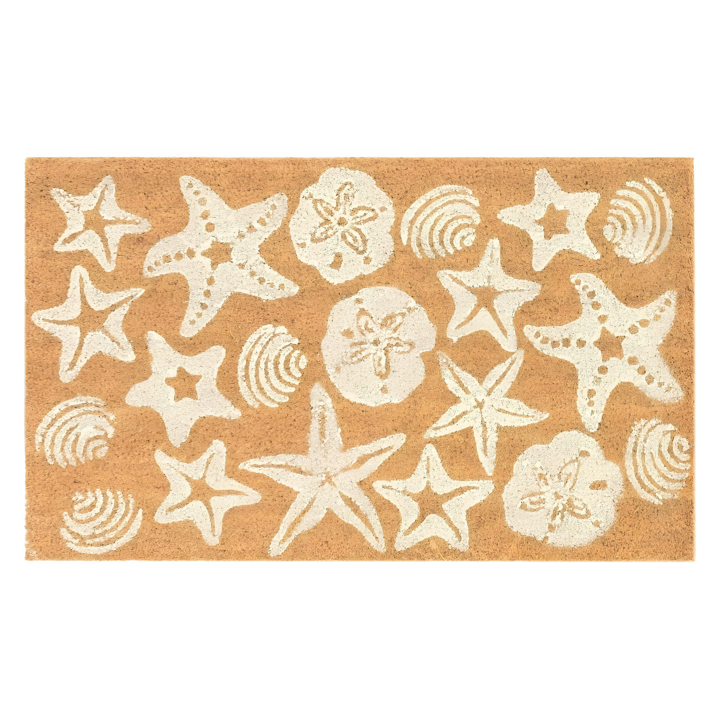 The Rug Department Liora Manne Natura Shells Outdoor Door Mat White