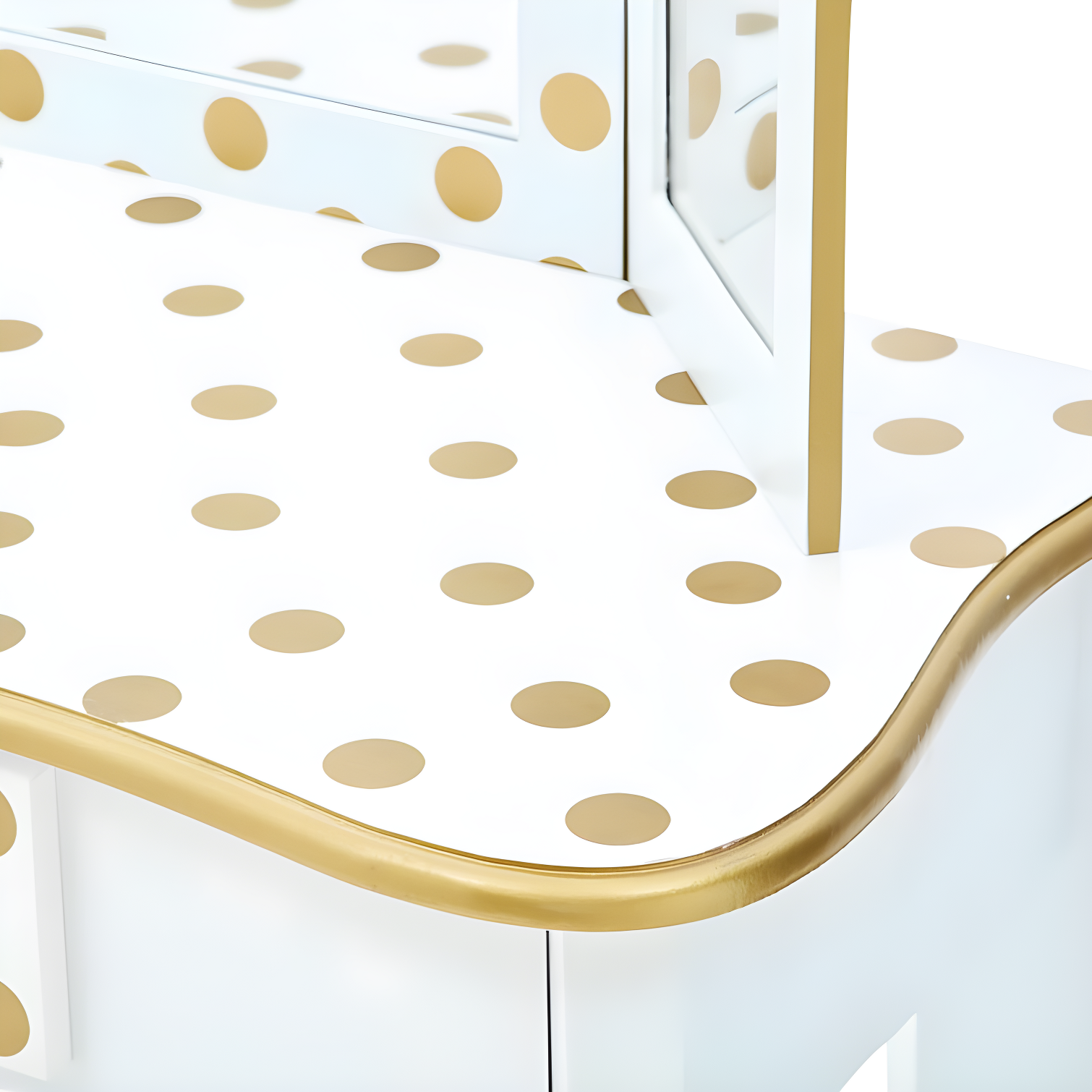 Teamson Kids Gisele Wooden Polka Dot 2-pc. Play Vanity for Accessories