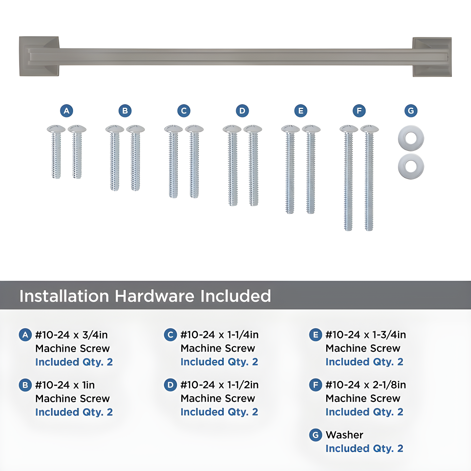Amerock Mulholland 12 inch (305mm) Center-to-Center Satin Nickel Appliance Pull