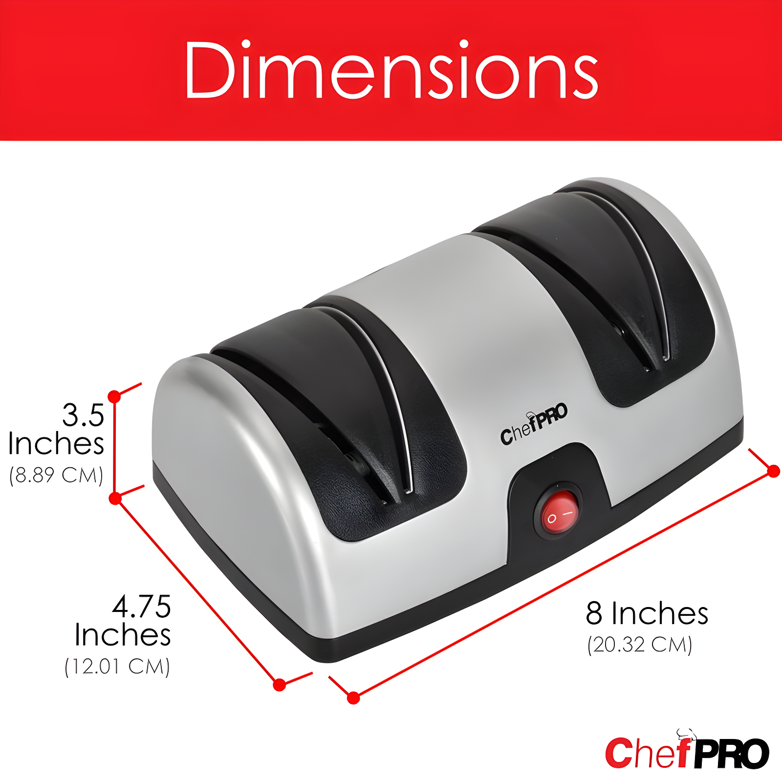 Chef Pro Chef Pro 2 Stages Electric Knife Sharpener