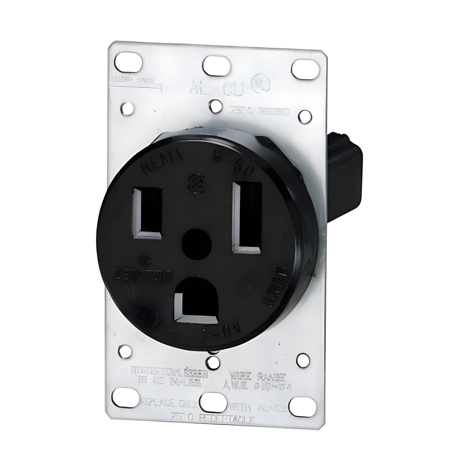 3 Wire Industrial Grade Straight Blade Flush Lighting Kit