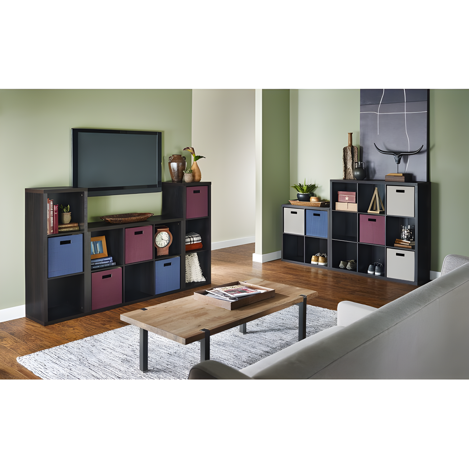 Decorative Storage 30'' H x 43.98'' W Cube Bookcase
