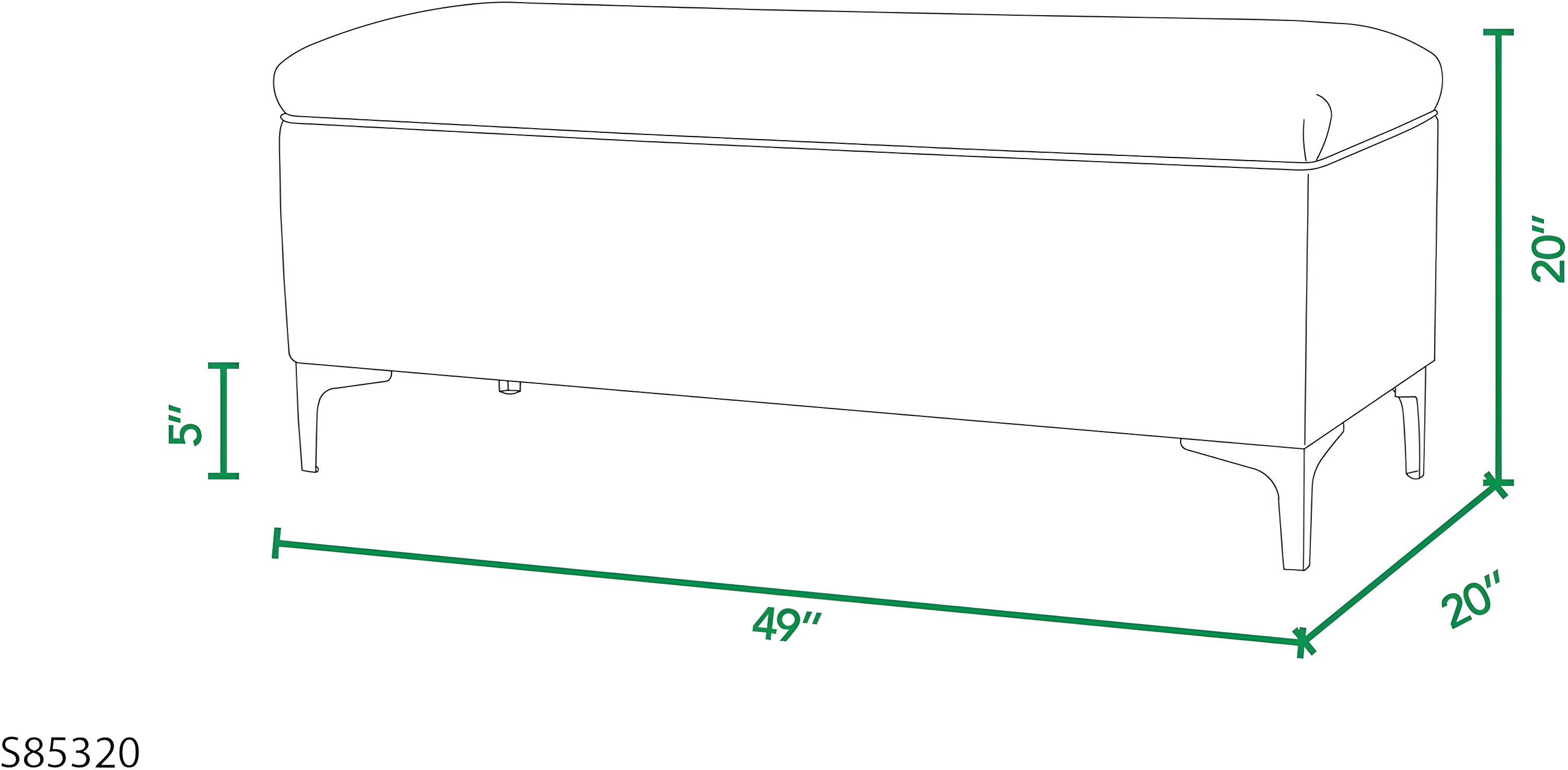 Madelyn Storage Bench Bright White