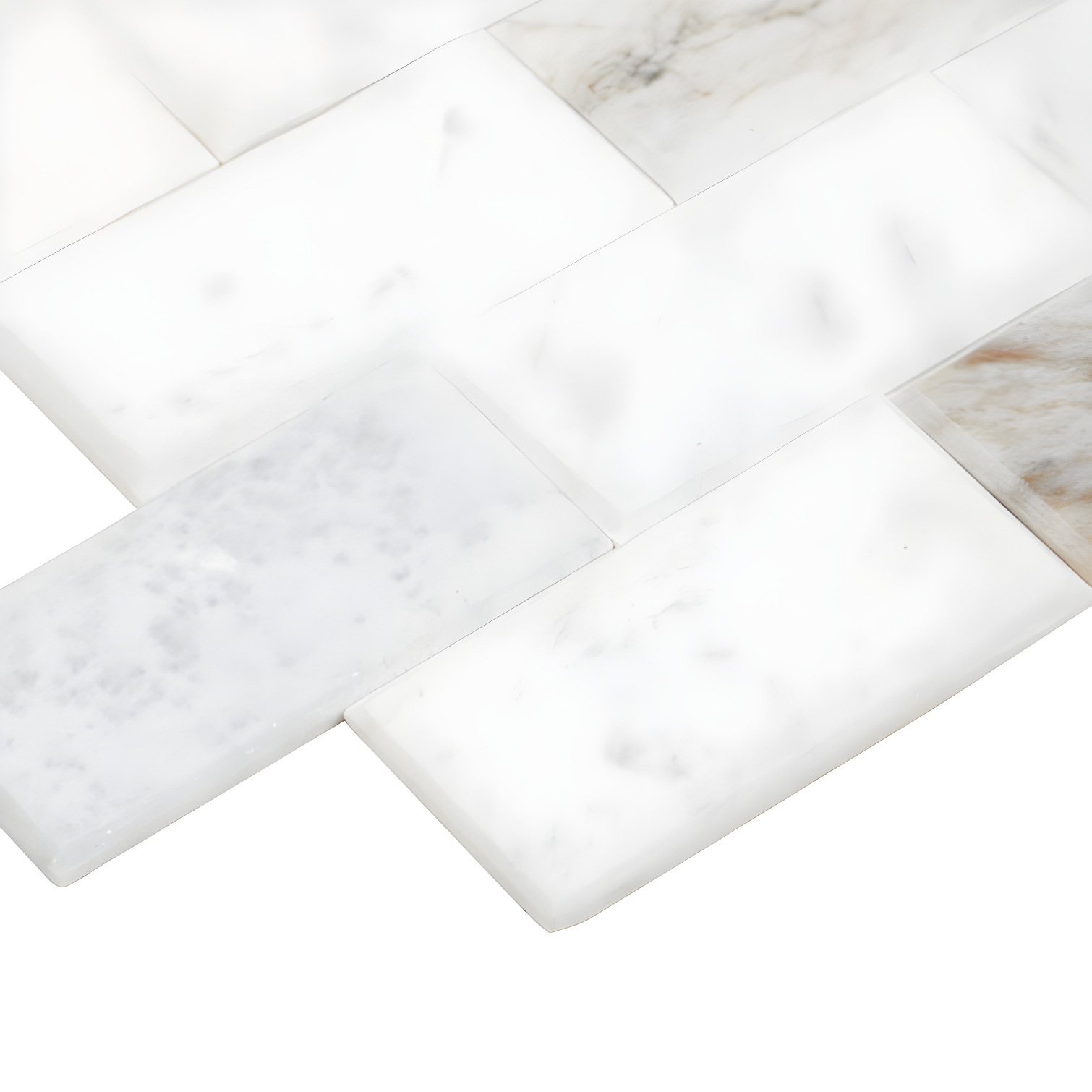 Daltile Simply Stick Mosaix 4'' W x 2'' L Natural Stone Peel and Stick Mosaic Tile