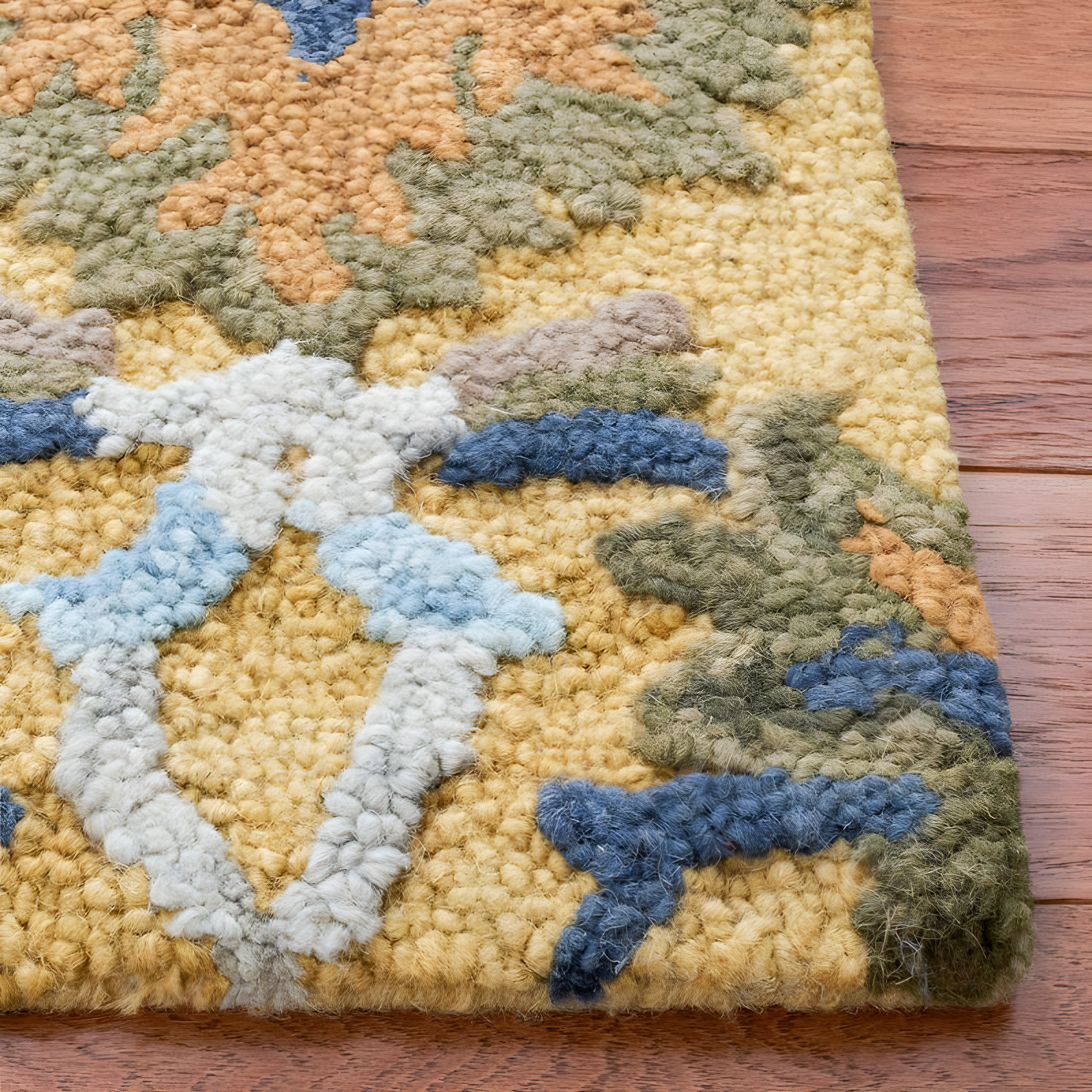 Blossom BLM402 Hand Tufted Runner Rug - Gold/Multi - 2'3"x12' - Safavieh.