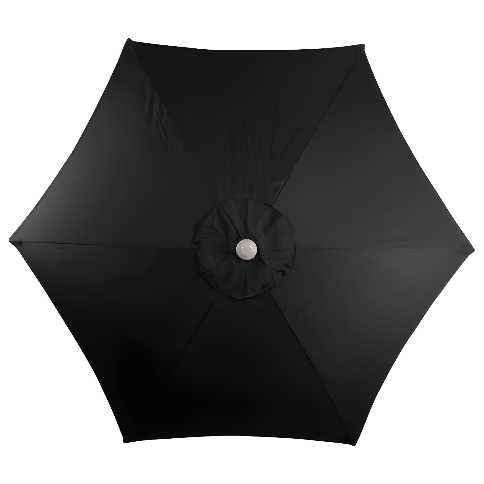 Northlight 7.5ft Outdoor Patio Market Umbrella with Hand Crank, Black