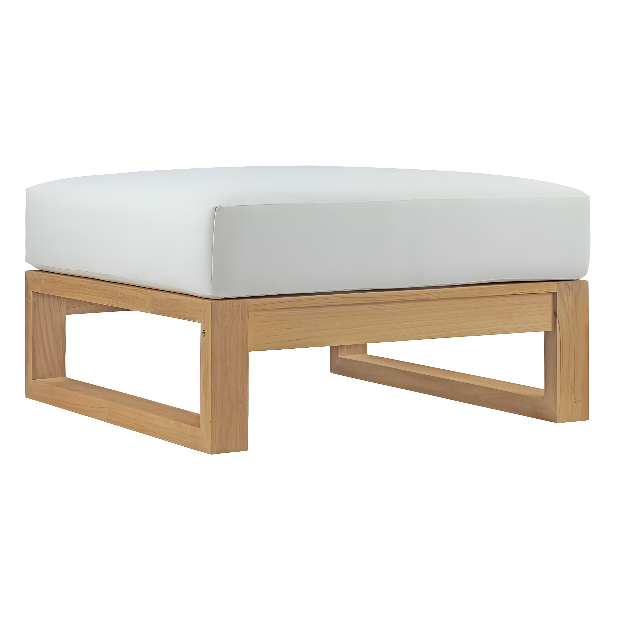 Modway Upland Outdoor Patio Teak Ottoman
