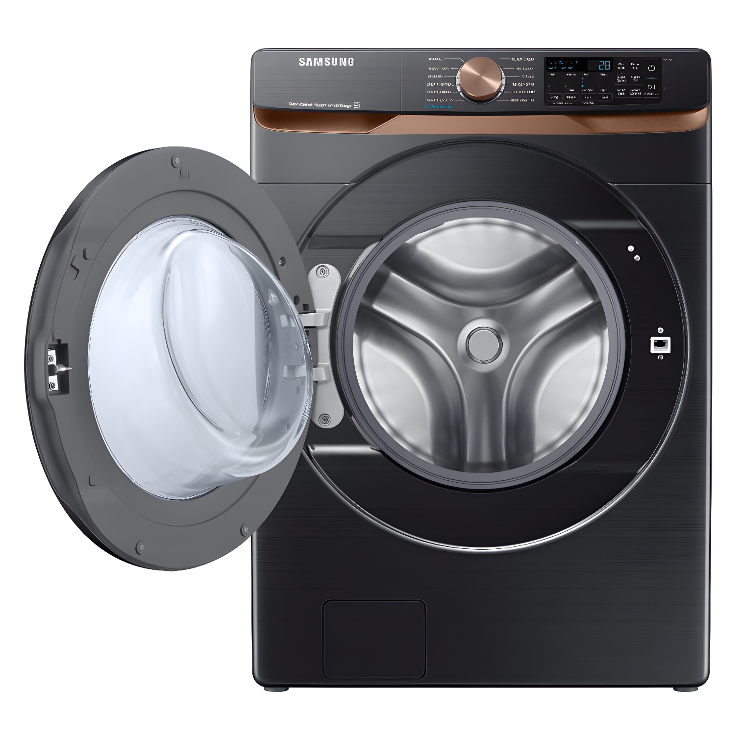 Samsung 5.0 cu. ft. Extra Large Capacity Smart Front Load Washer with Super Speed Wash and Steam