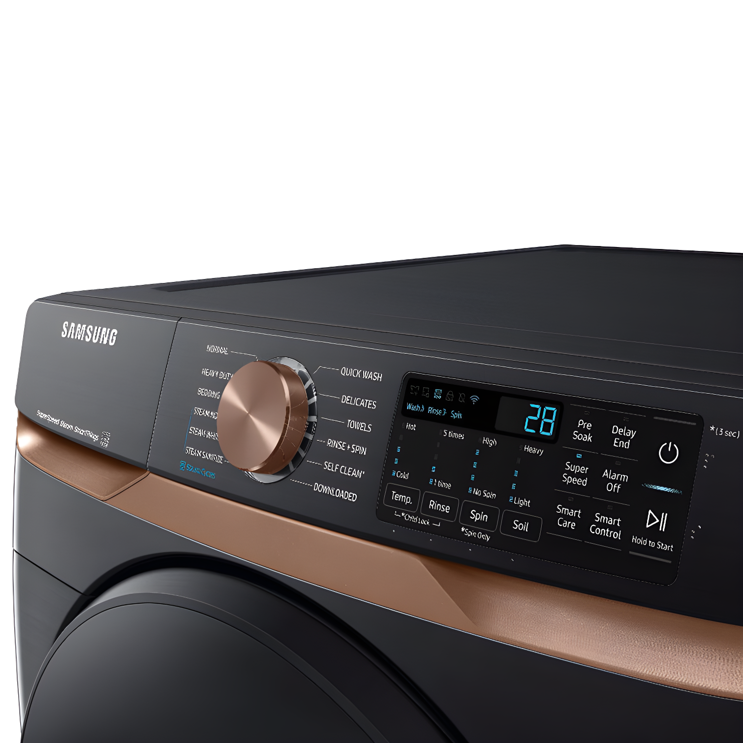 Samsung 5.0 cu. ft. Extra Large Capacity Smart Front Load Washer with Super Speed Wash and Steam