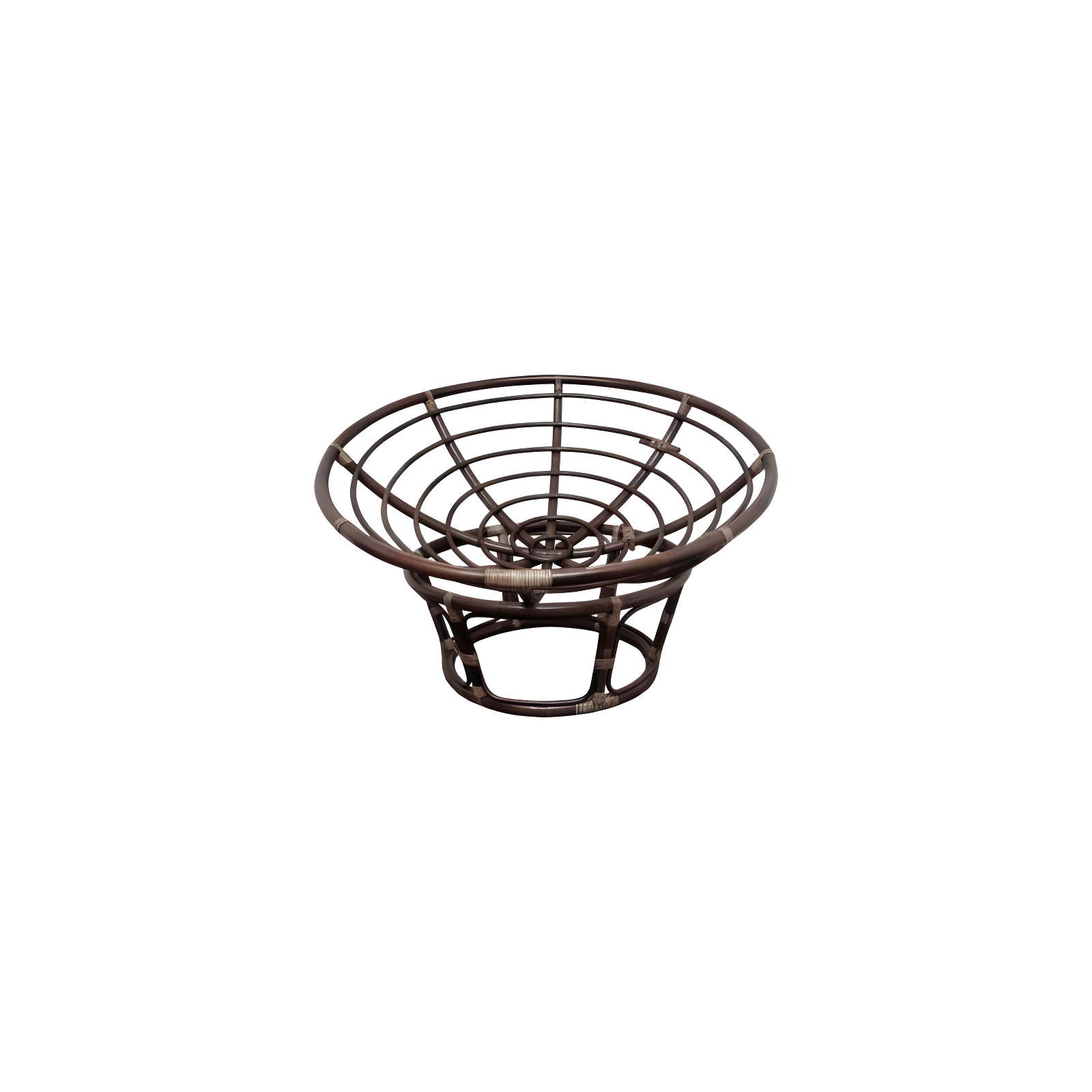 42" Rattan Papasan Chair with Micro Suede Cushion Hunter Green - International Caravan
