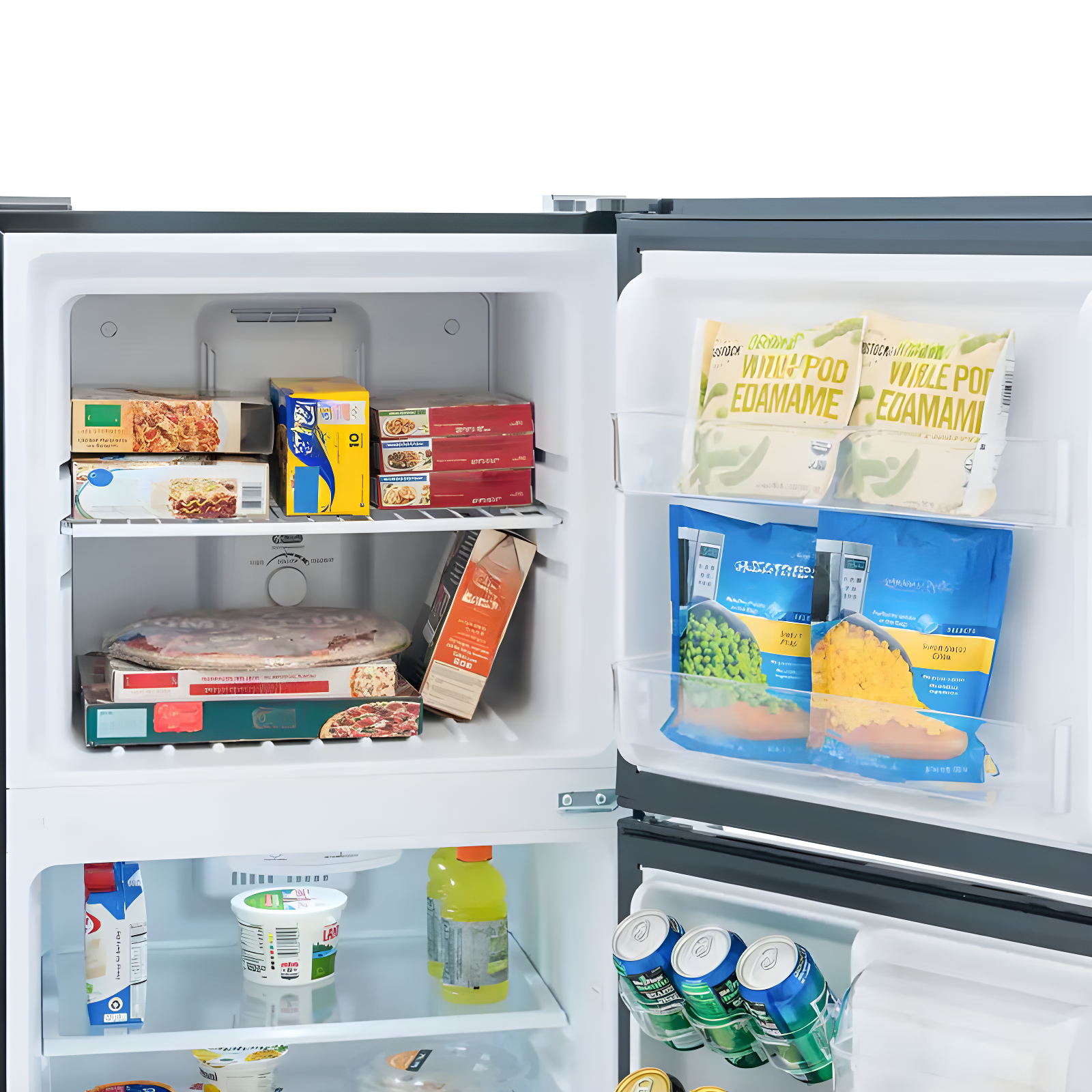 Magic Chef Magic Chef 10.1-cu. ft. Refrigerator with Top Freezer in Platinum Steel