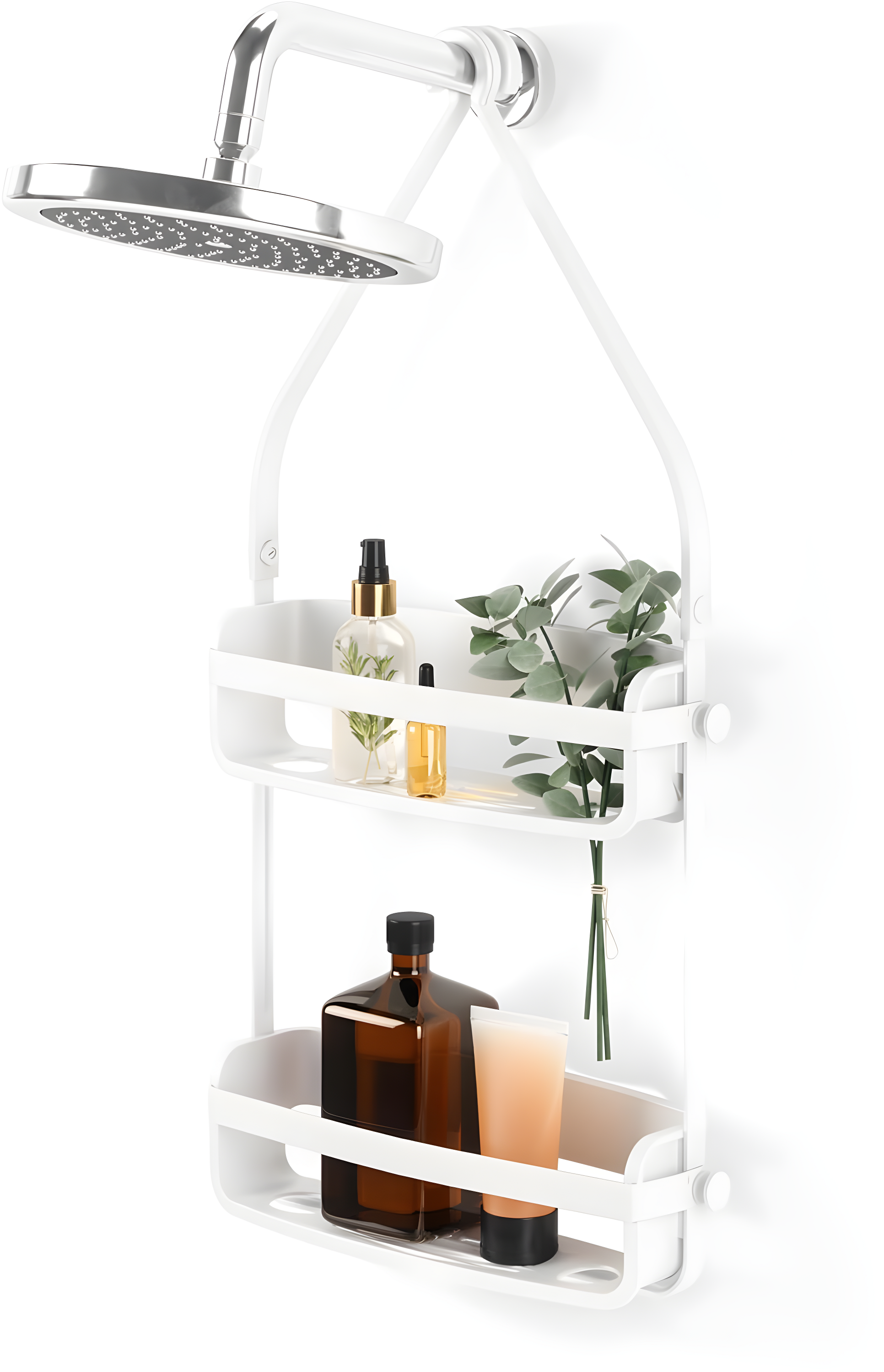 Umbra Flex Two Shelf Shower Caddy, White