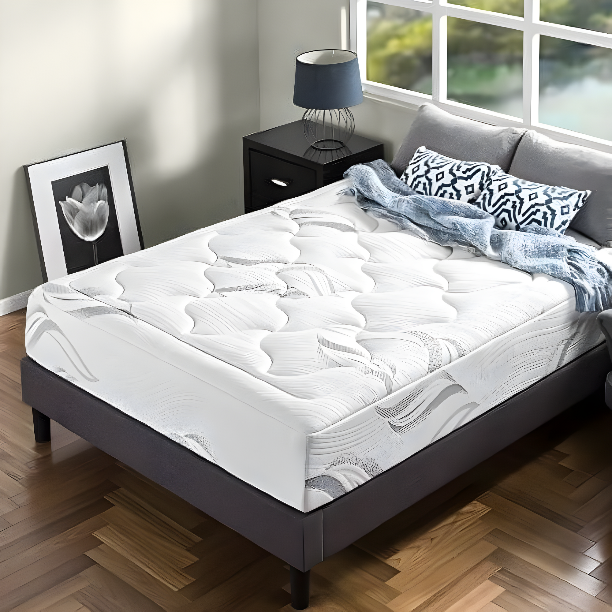 Zinus 12" Queen Plush Memory Foam Cloud Mattress