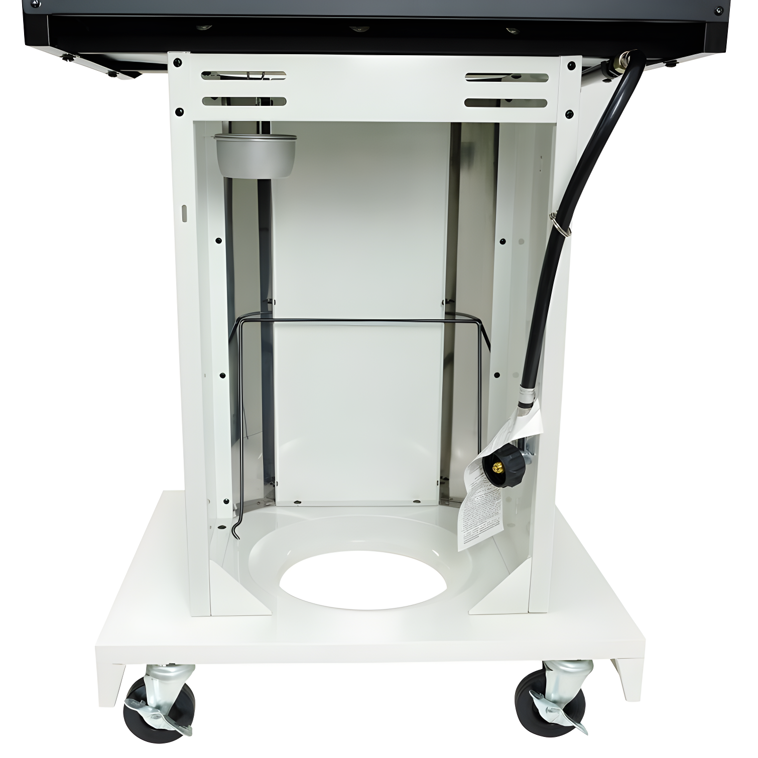 Kenmore 3-Burner Propane Gas Grill with Foldable Side Tables for Outdoor BBQ